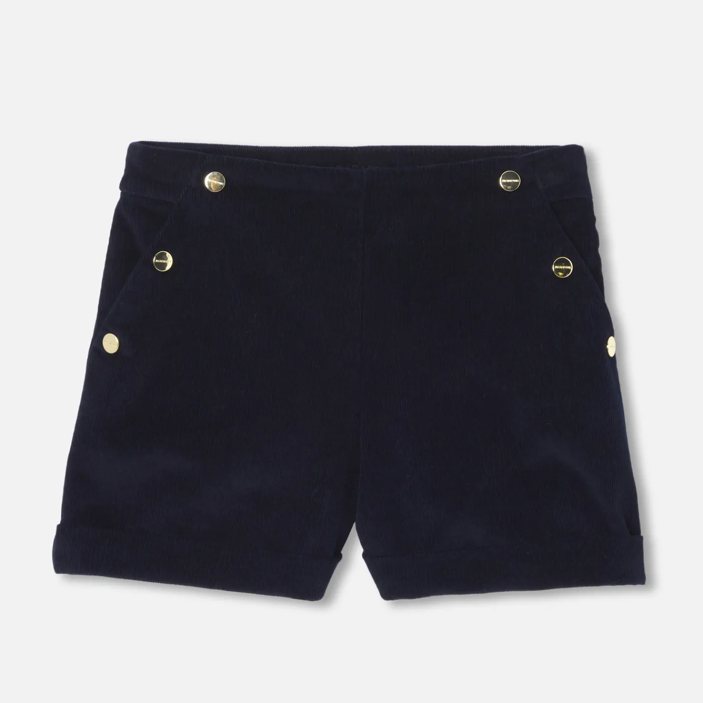 Shorts And Rompers-Jacadi Girl velvet shorts Jacadi Navy