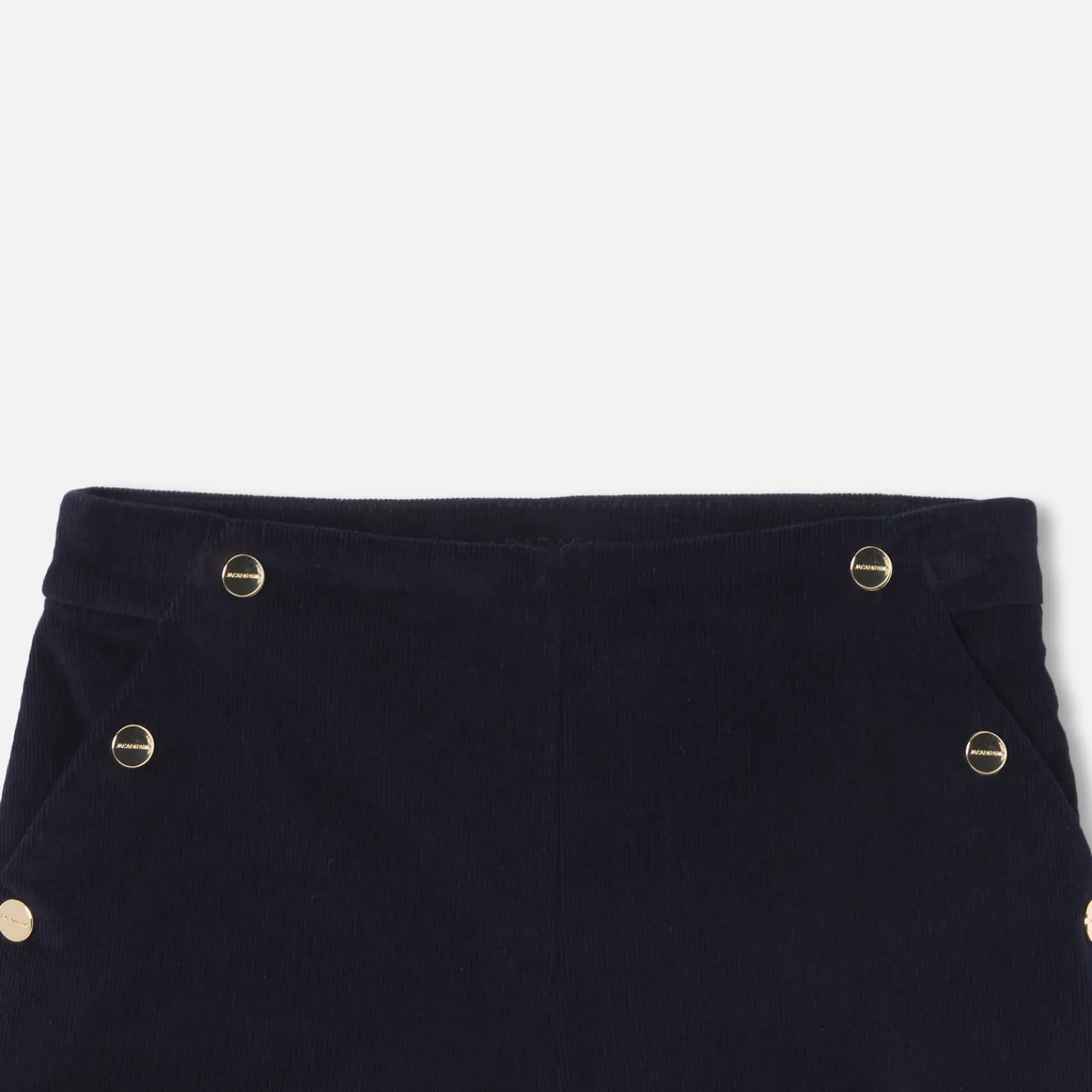 Shorts And Rompers-Jacadi Girl velvet shorts Jacadi Navy