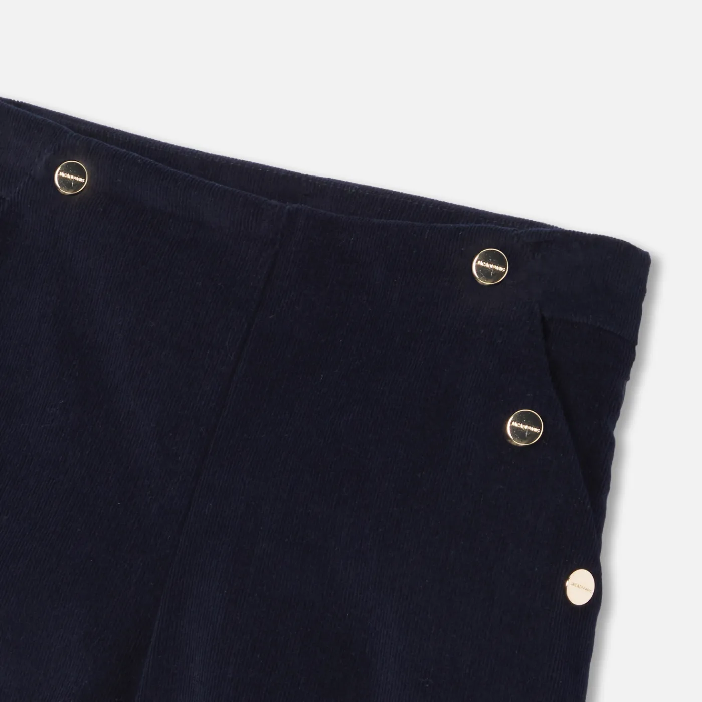 Shorts And Rompers-Jacadi Girl velvet shorts Jacadi Navy