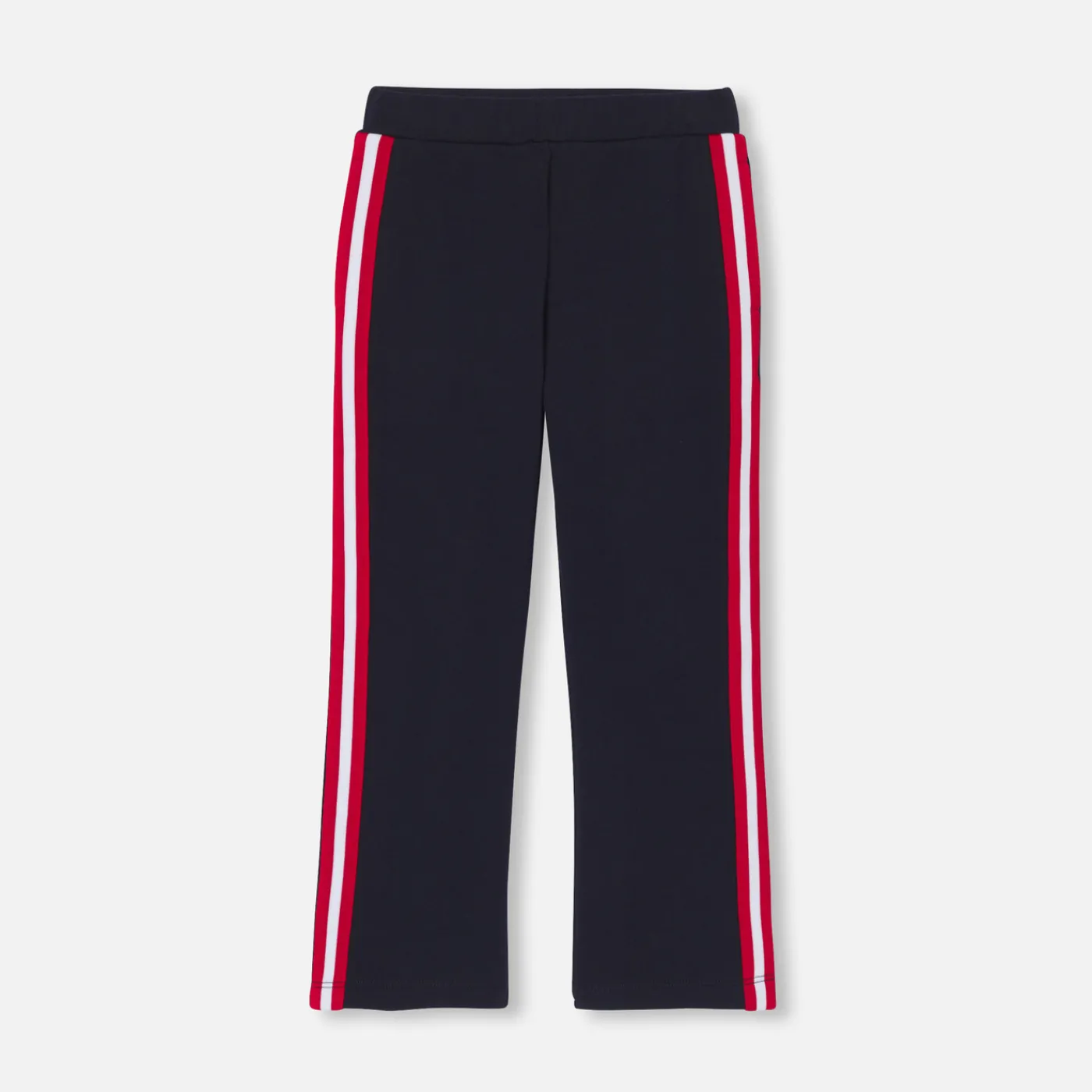Pants And Sweatpants-Jacadi Girl fleece trousers Jacadi Navy