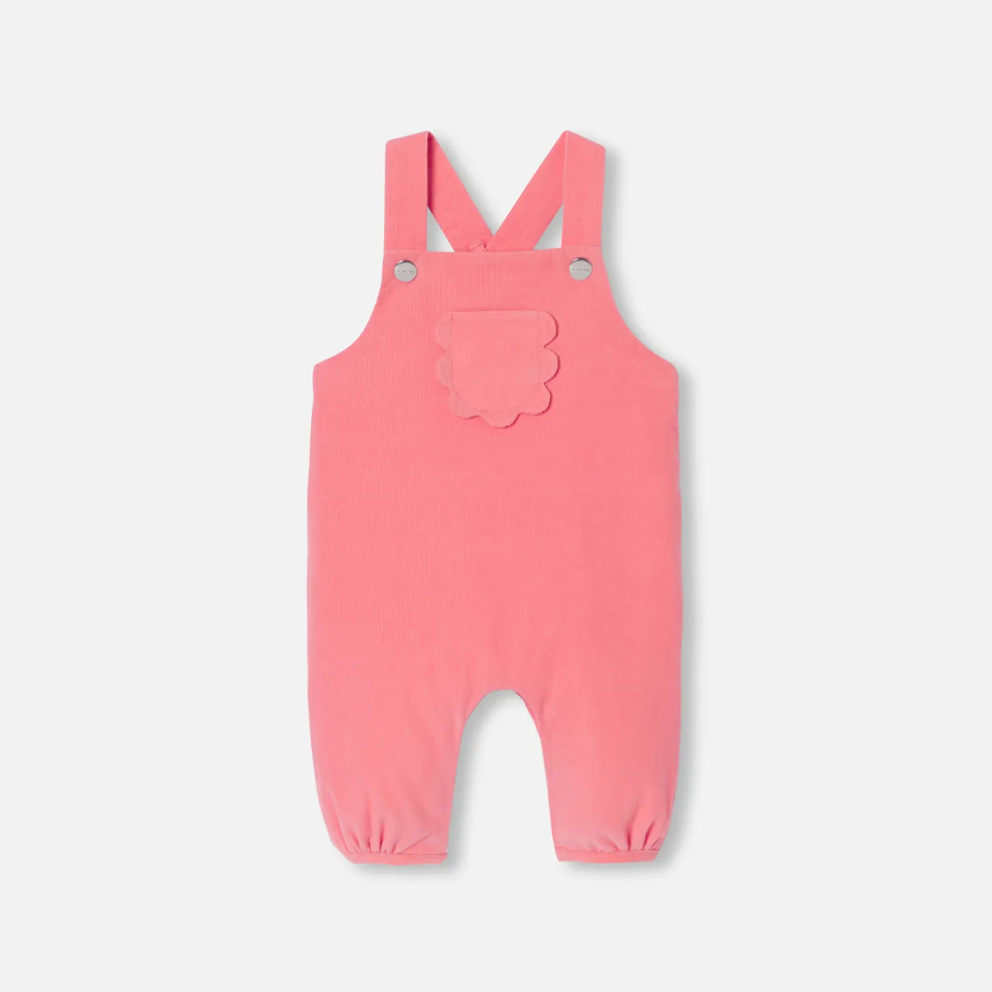 Bloomers, Overalls And Sets-Jacadi Baby girl velvet overalls Coral