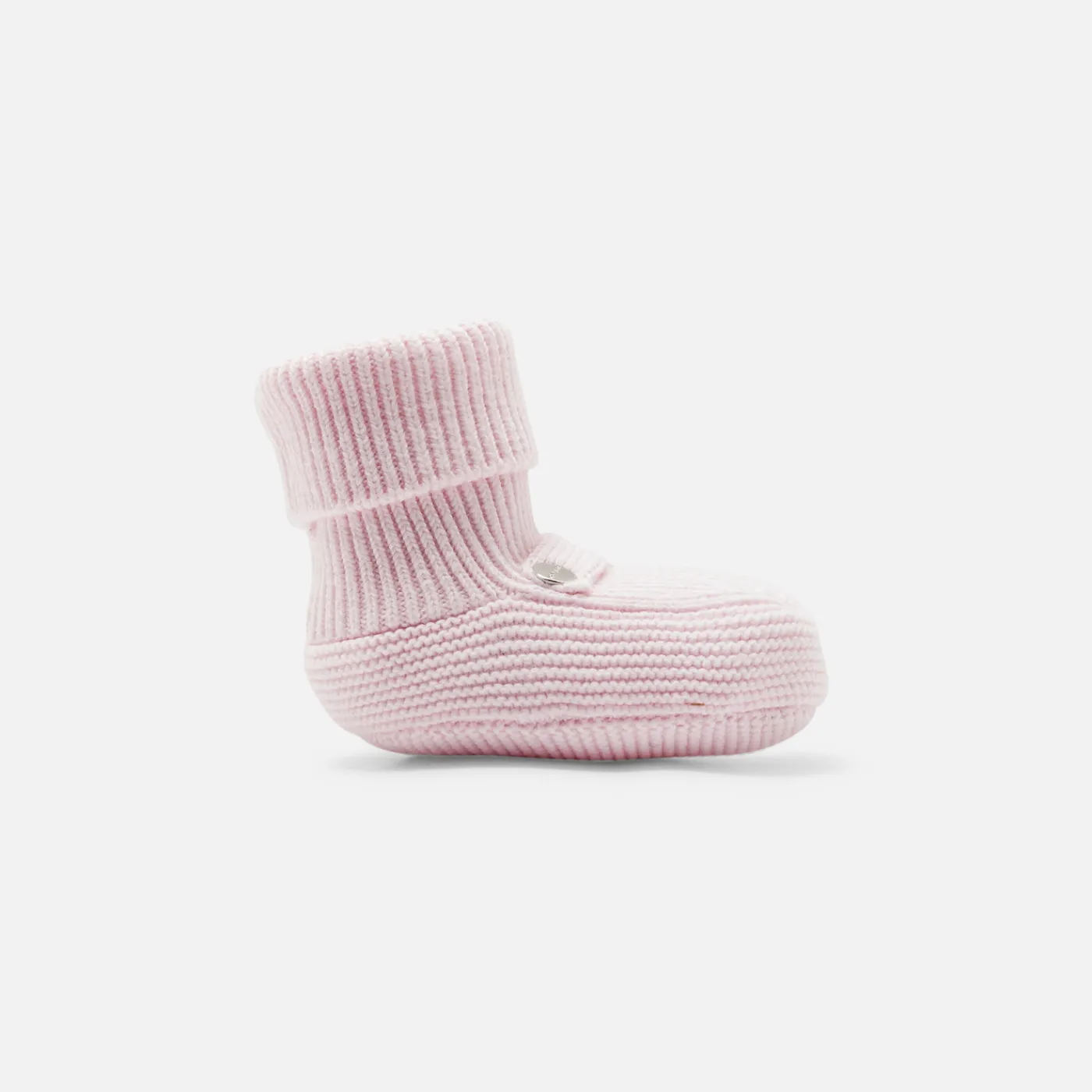 Tights, Socks And Booties|Accessories-Jacadi Baby girl knitted booties Jacadi pale Pink