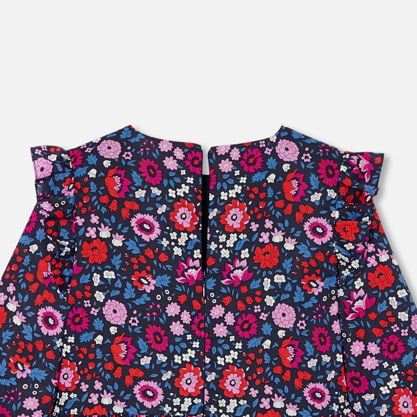 Dresses And Skirts-Jacadi Girl Liberty fabric dress Navy/Multicolour