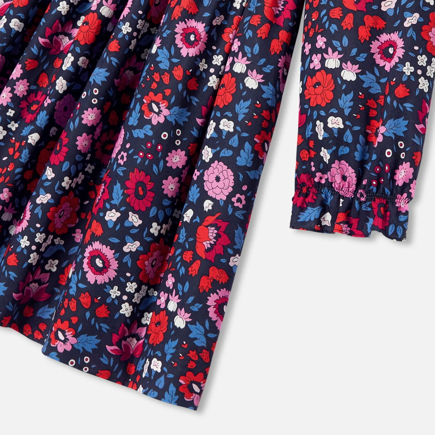 Dresses And Skirts-Jacadi Girl Liberty fabric dress Navy/Multicolour