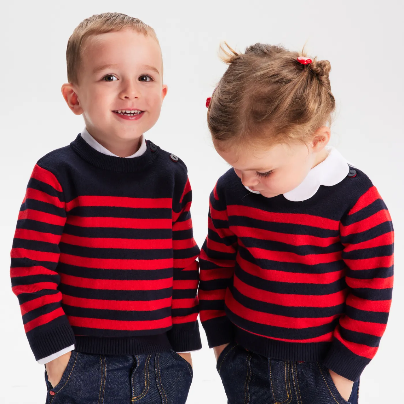 Sweaters, Sweatshirts And Cardigans|Cardigans, Sweaters And Sweatshirts-Jacadi Baby navy sweater Navy/Red
