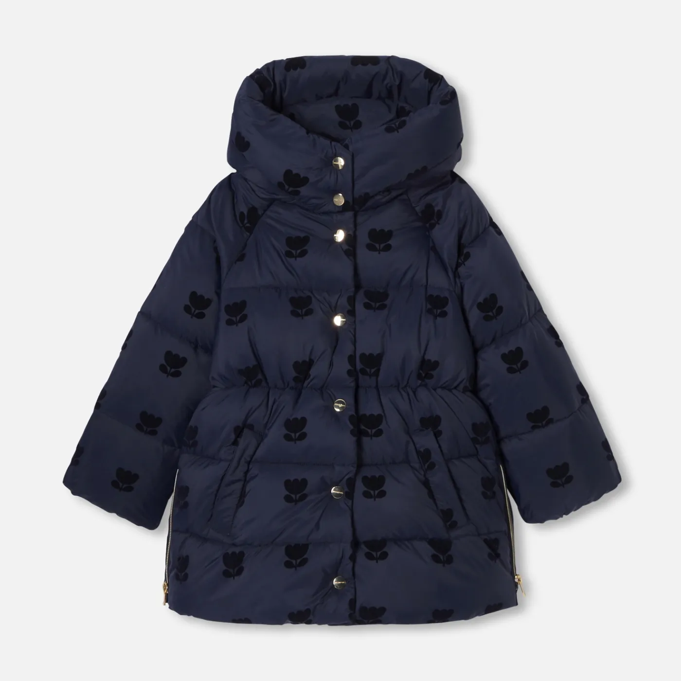 Coats And Outerwear|Girl Coats & Puffer Jackets-Jacadi Girl padded jacket Jacadi Navy