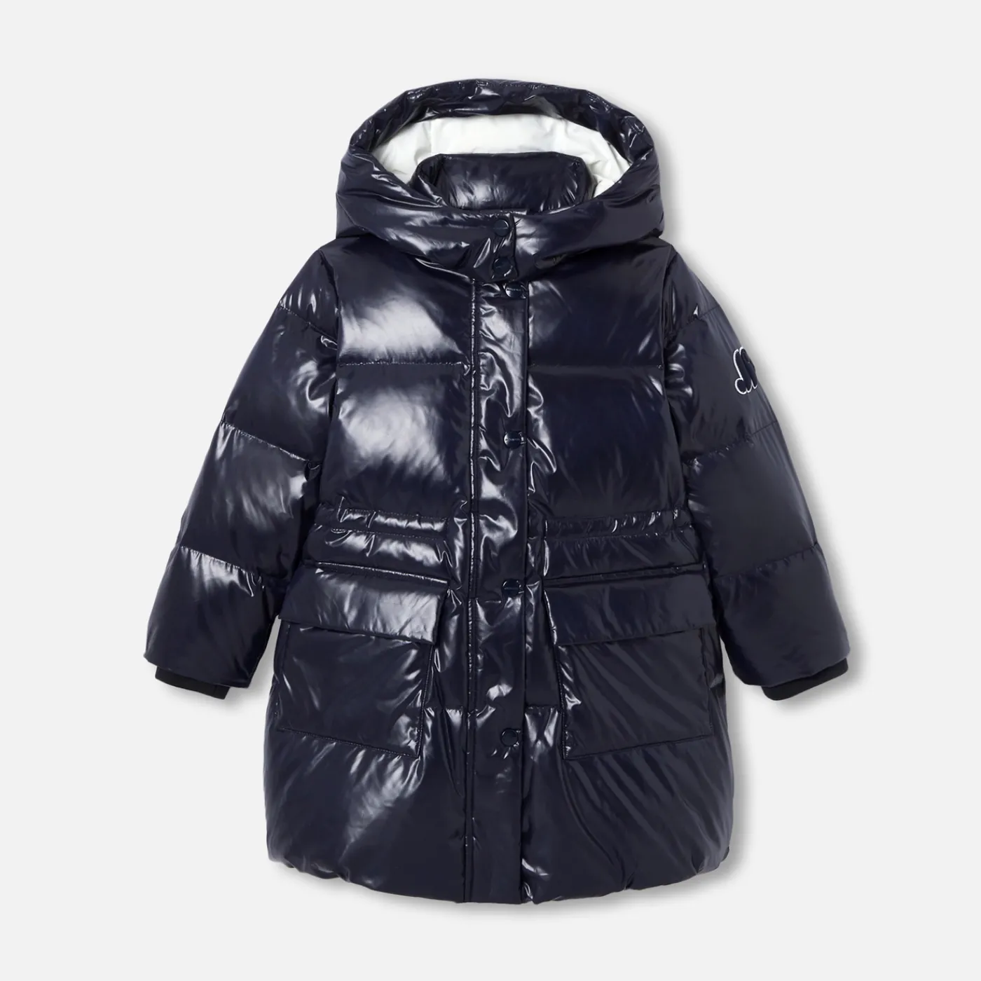 Coats And Outerwear|Girl Coats & Puffer Jackets-Jacadi Girl long padded jacket Jacadi Navy