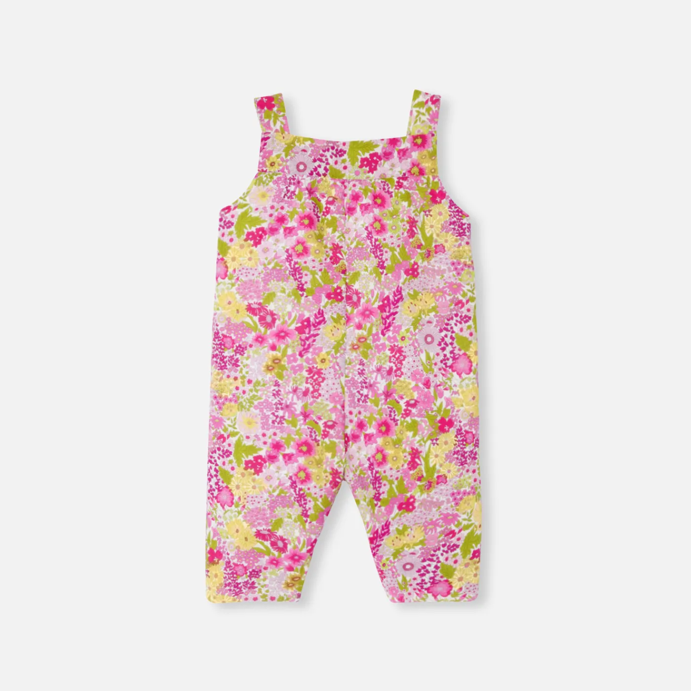 Bloomers, Overalls And Sets-Jacadi Baby girl overalls in Liberty fabric Pink/Multicolour