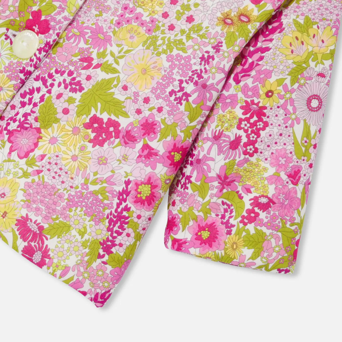 Jumpers, Sweatshirts And Cardigans-Jacadi Baby girl cardigan in Liberty fabric Pink/Multicolour