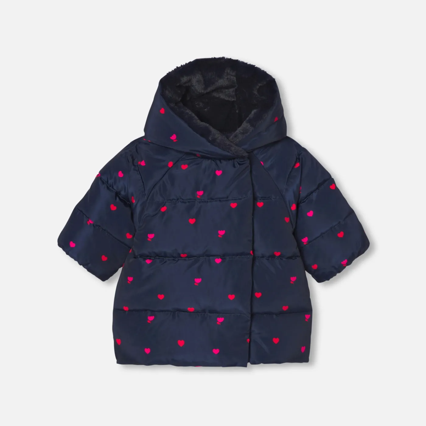 Coats And Outerwear|Toddler Coats & Puffer Jackets-Jacadi Baby girl padded jacket Jacadi Navy