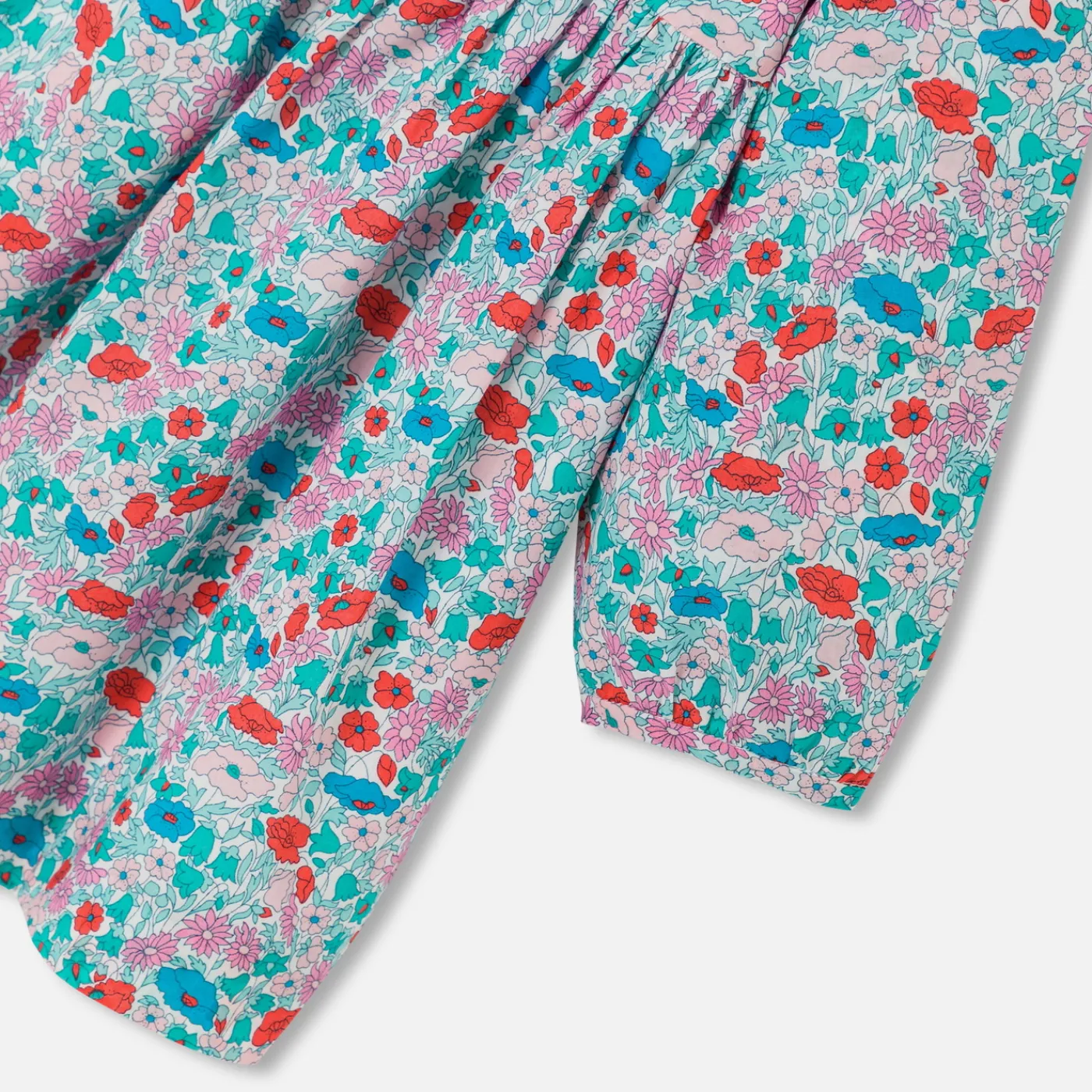 Dresses-Jacadi Baby girl dress in Liberty fabric White/Multicolour