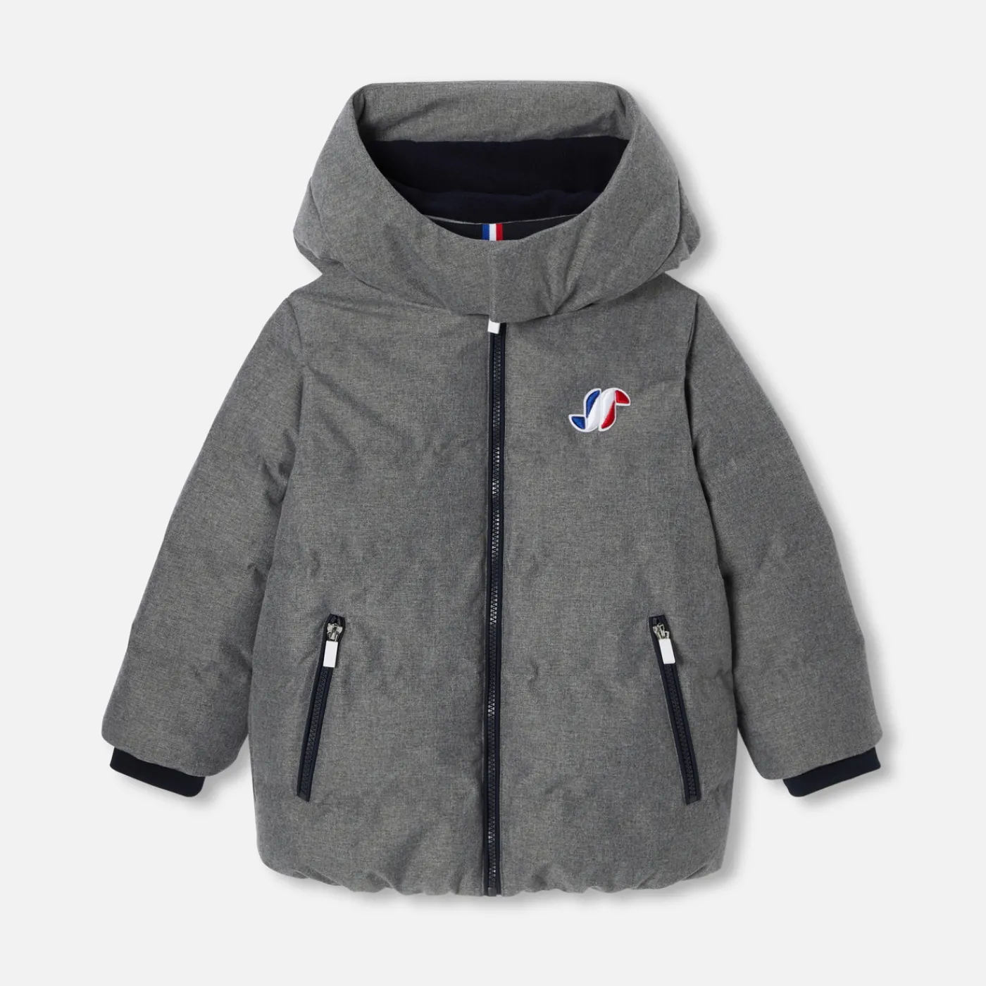 Coats And Outerwear|Boy Coats & Puffer Jackets-Jacadi Boy padded jacket Jacadi light Heather Grey