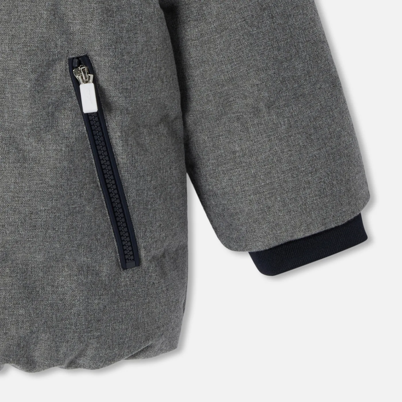 Coats And Outerwear|Boy Coats & Puffer Jackets-Jacadi Boy padded jacket Jacadi light Heather Grey