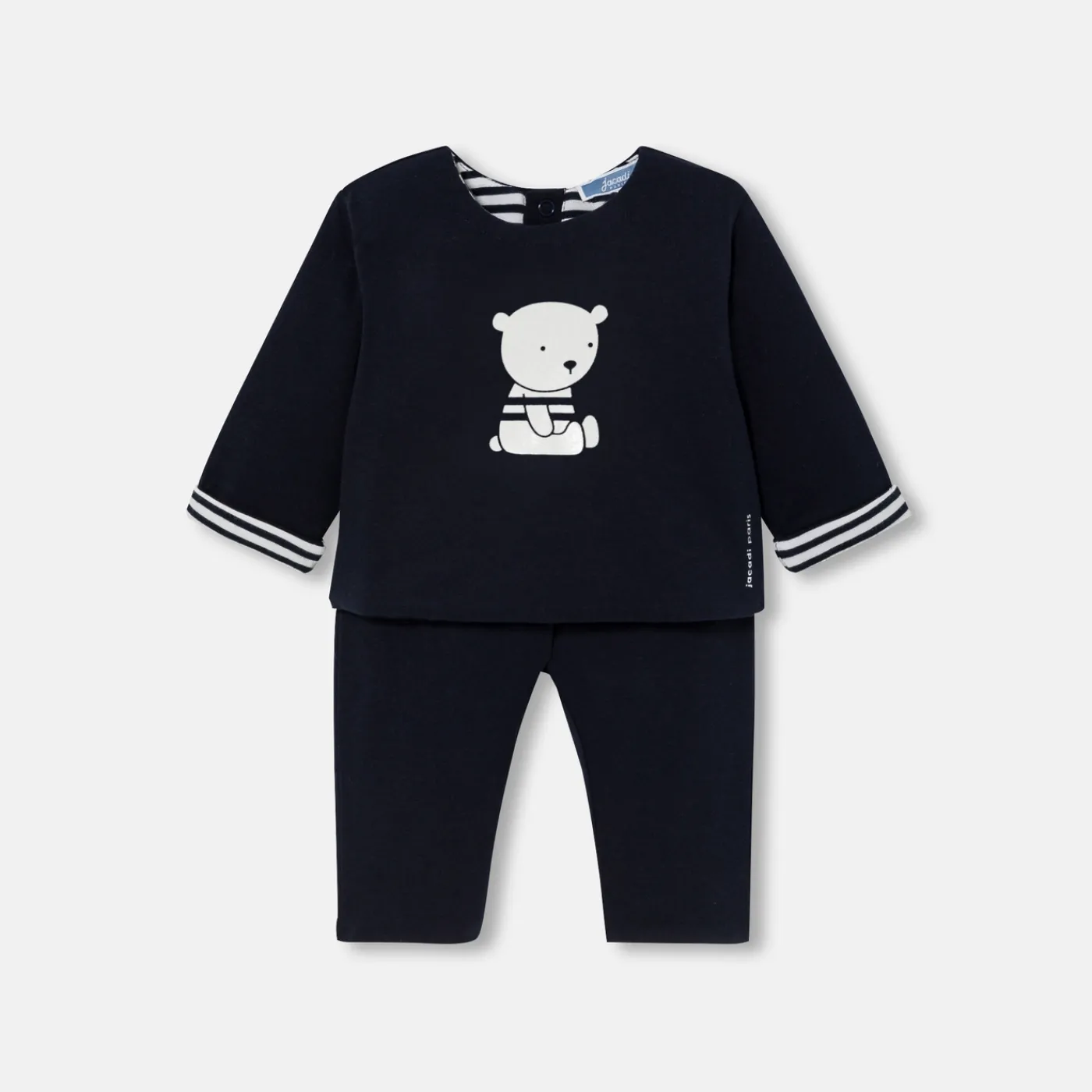 Bloomers, Overalls And Sets-Jacadi Baby comfort set Navy/Cream