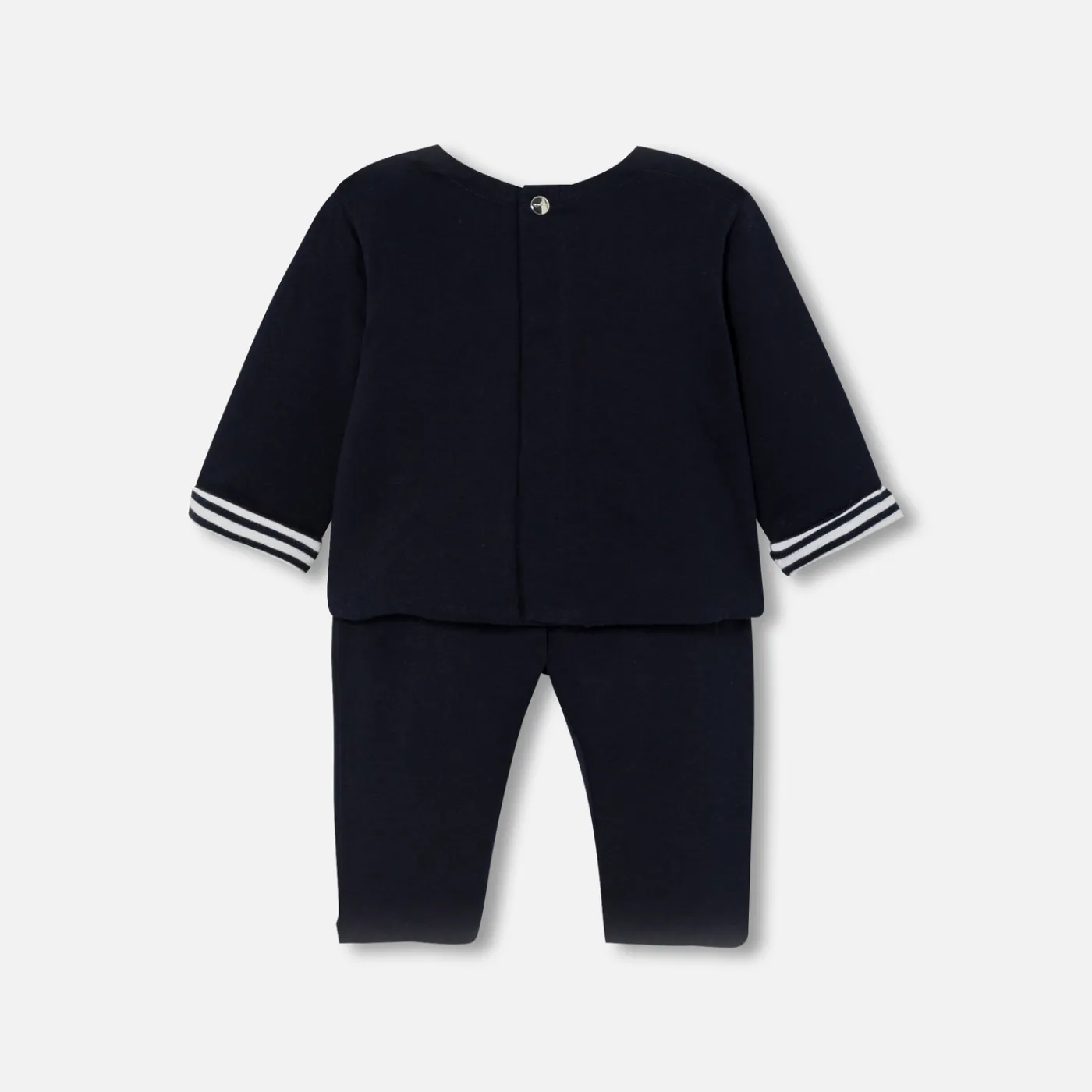 Bloomers, Overalls And Sets-Jacadi Baby comfort set Navy/Cream