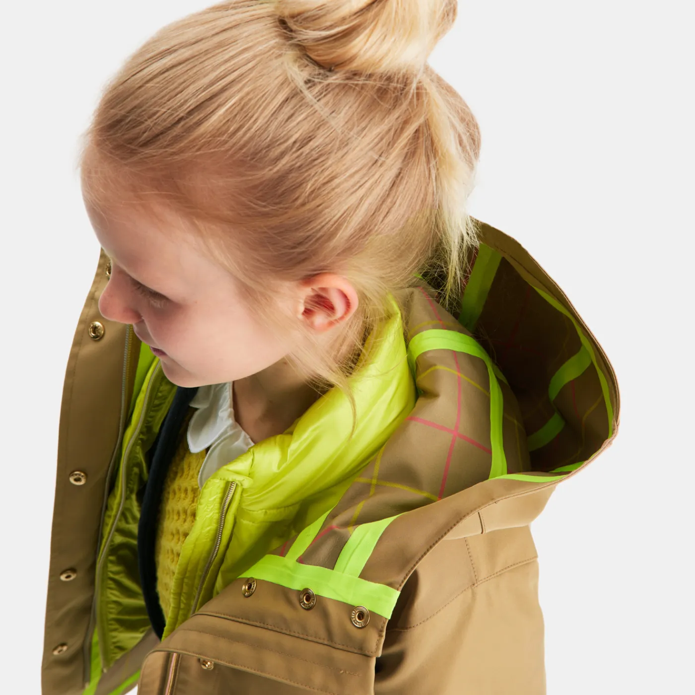Coats And Outerwear|Girl Coats & Puffer Jackets-Jacadi Girl 3-in-1 parka Sand