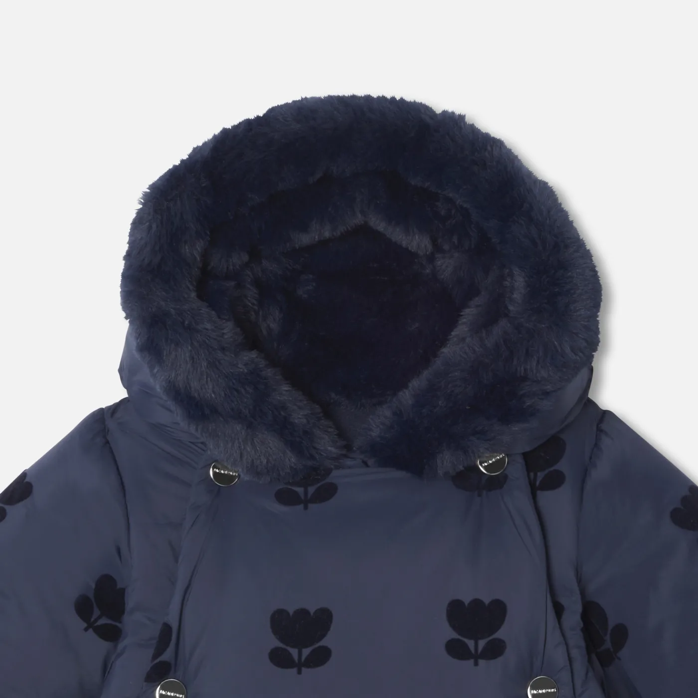 Coats And Outerwear|Baby Snowsuits & Burnous-Jacadi Baby girl nylon snowsuit Jacadi Navy
