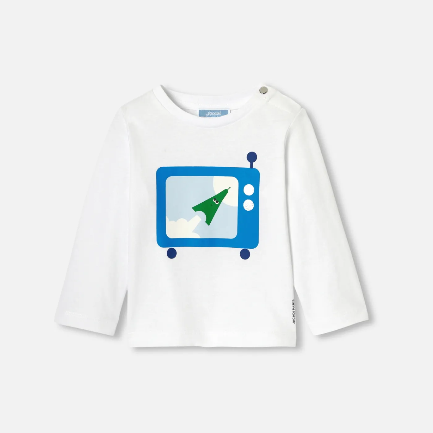 Polos And T-Shirts-Jacadi Baby boy long sleeve T-shirt Jacadi White