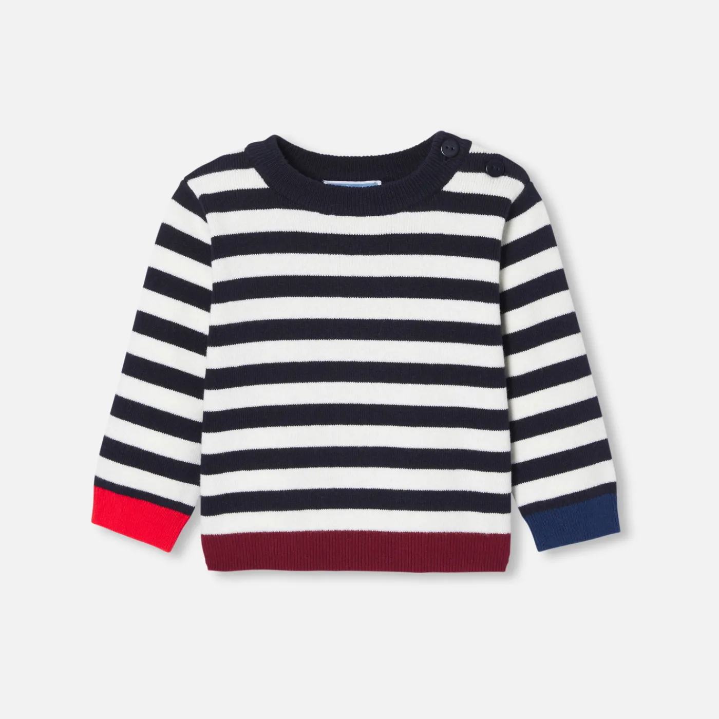 Sweaters, Sweatshirts And Cardigans-Jacadi Baby boy sweater Navy/White