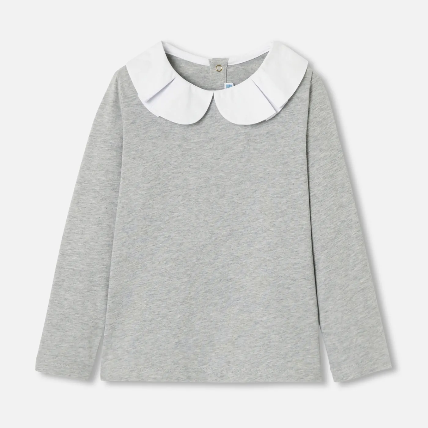 T-Shirts, Polo Shirts-Jacadi Girl long-sleeved T-shirt Jacadi light Heather Grey