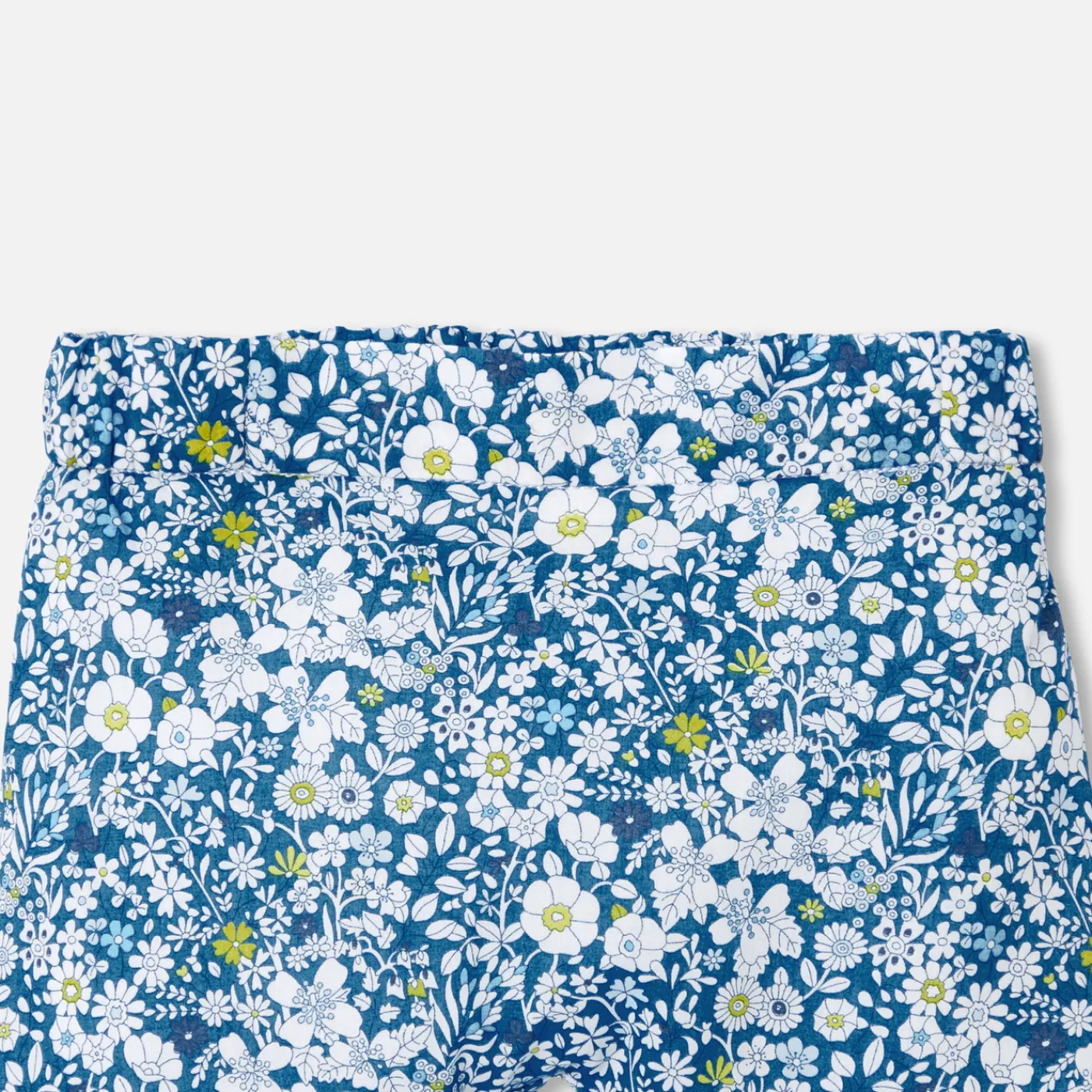Pants, Leggings And Shorts-Jacadi Baby girl comfort trousers in Liberty fabric Blue/Multicolour