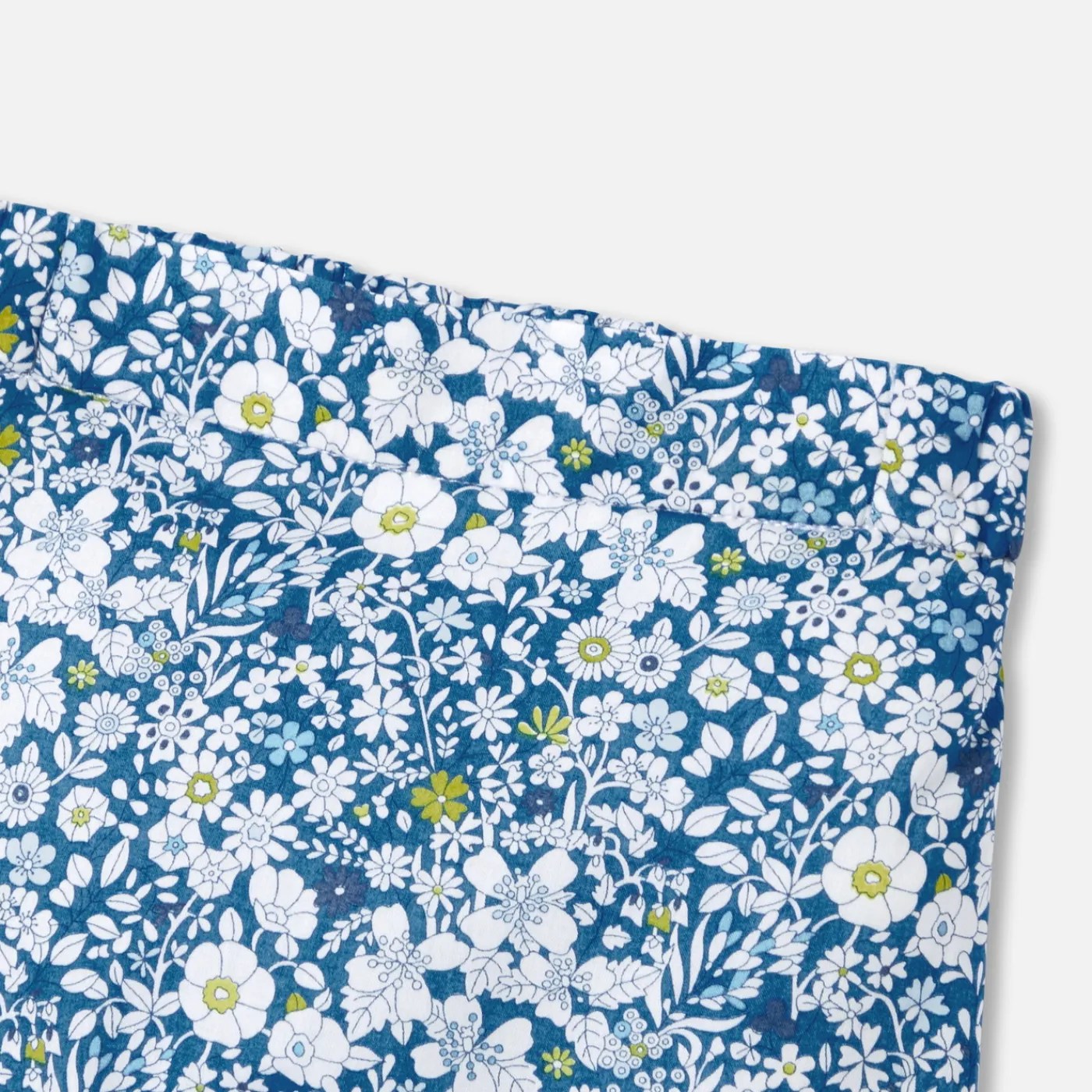 Pants, Leggings And Shorts-Jacadi Baby girl comfort trousers in Liberty fabric Blue/Multicolour