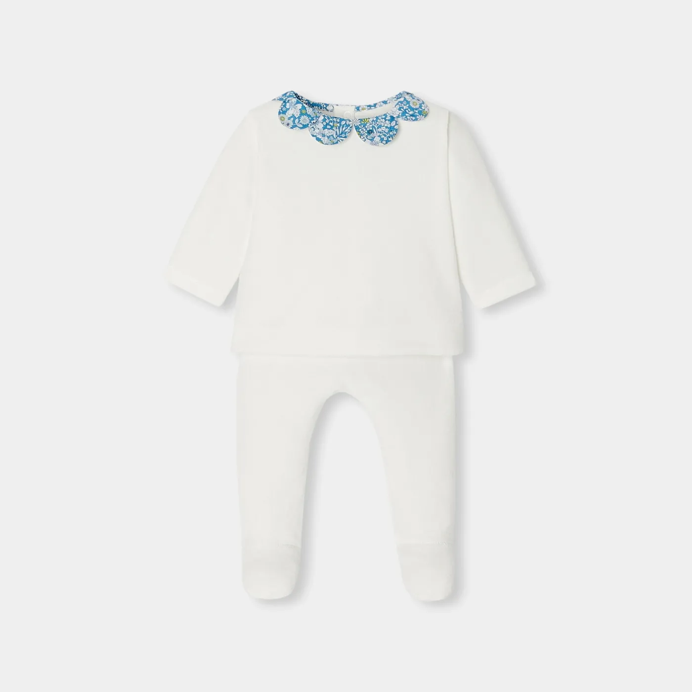 Bloomers, Overalls And Sets-Jacadi Baby girl comfort set Jacadi soft white