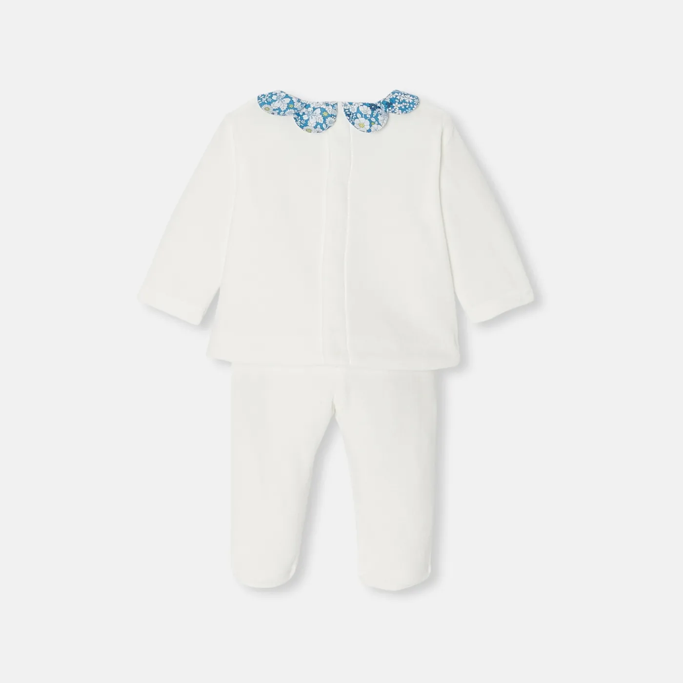 Bloomers, Overalls And Sets-Jacadi Baby girl comfort set Jacadi soft white