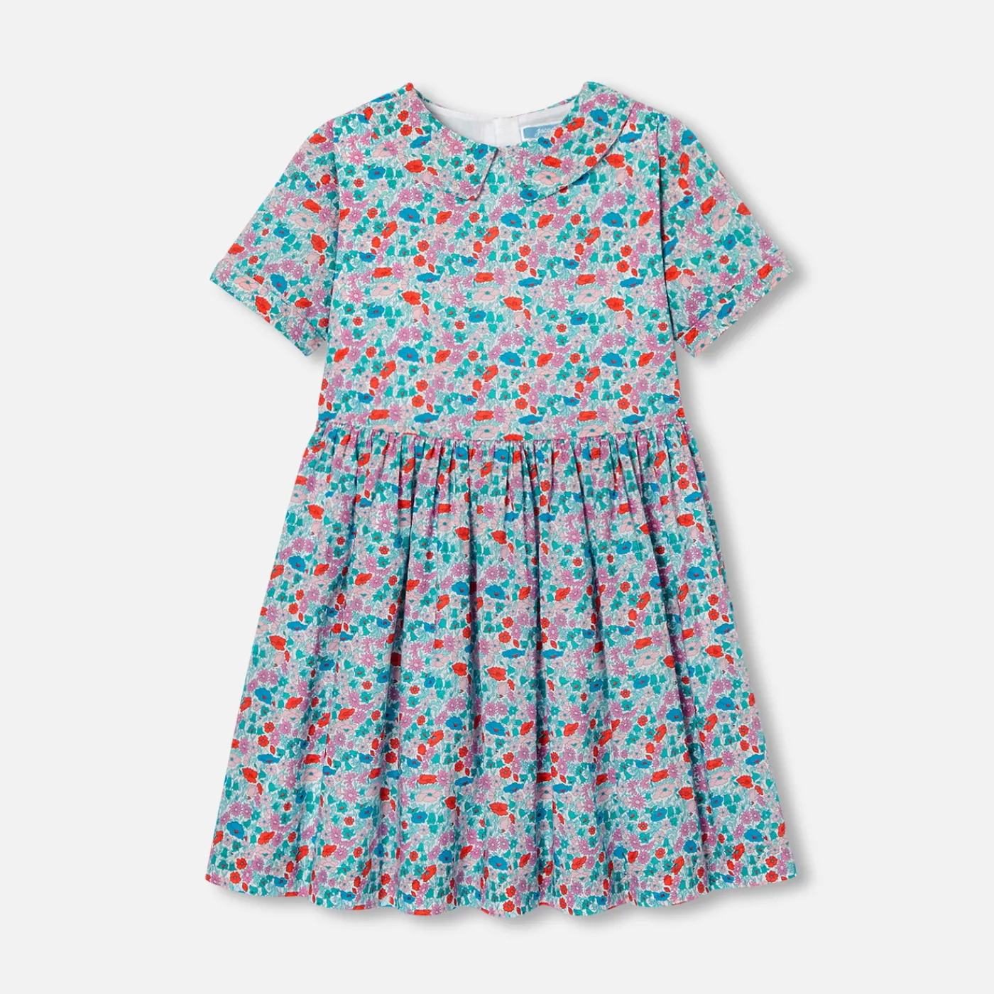 Dresses And Skirts-Jacadi Girl dress in Liberty fabric White/Multicolour