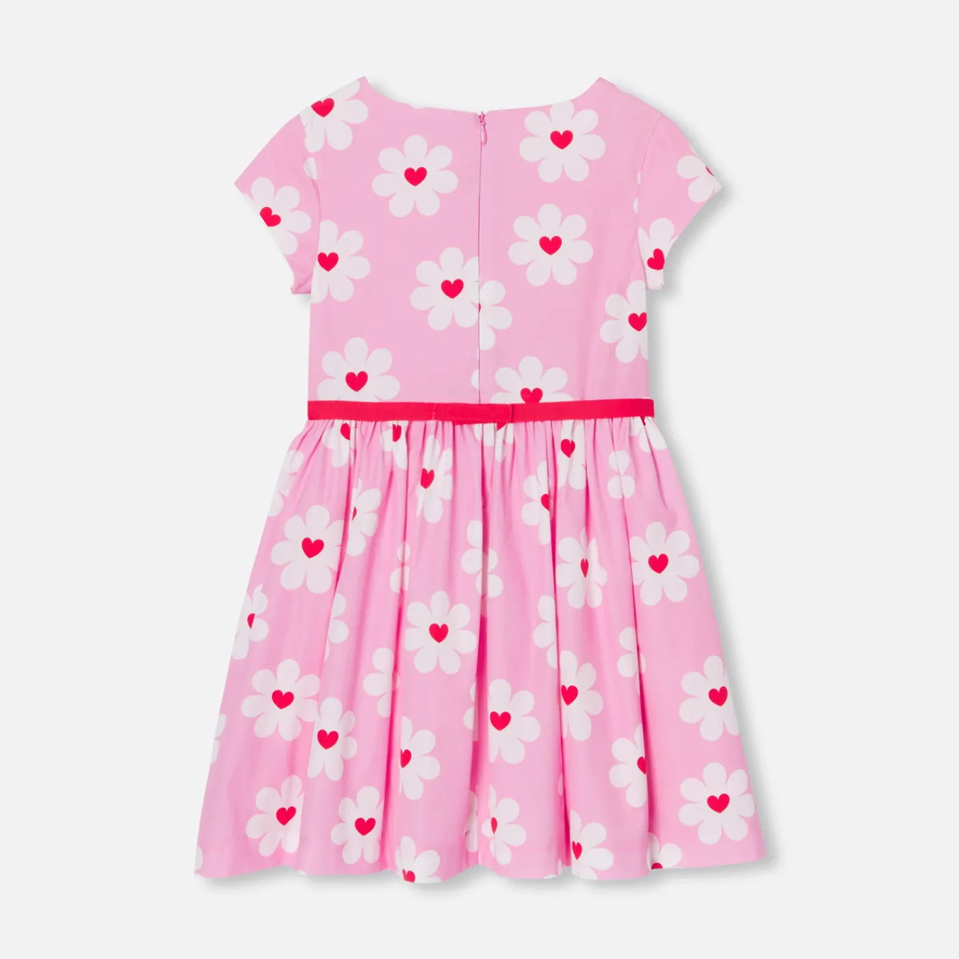 Dresses And Skirts-Jacadi Girl poplin dress Pink/Multicolour