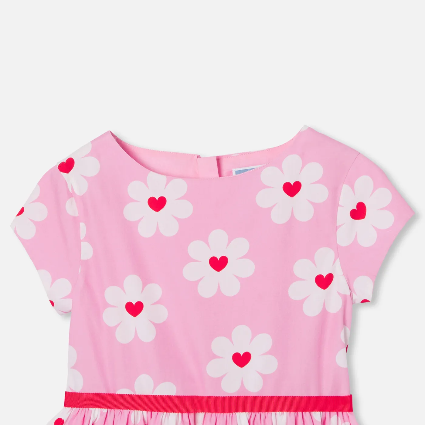 Dresses And Skirts-Jacadi Girl poplin dress Pink/Multicolour