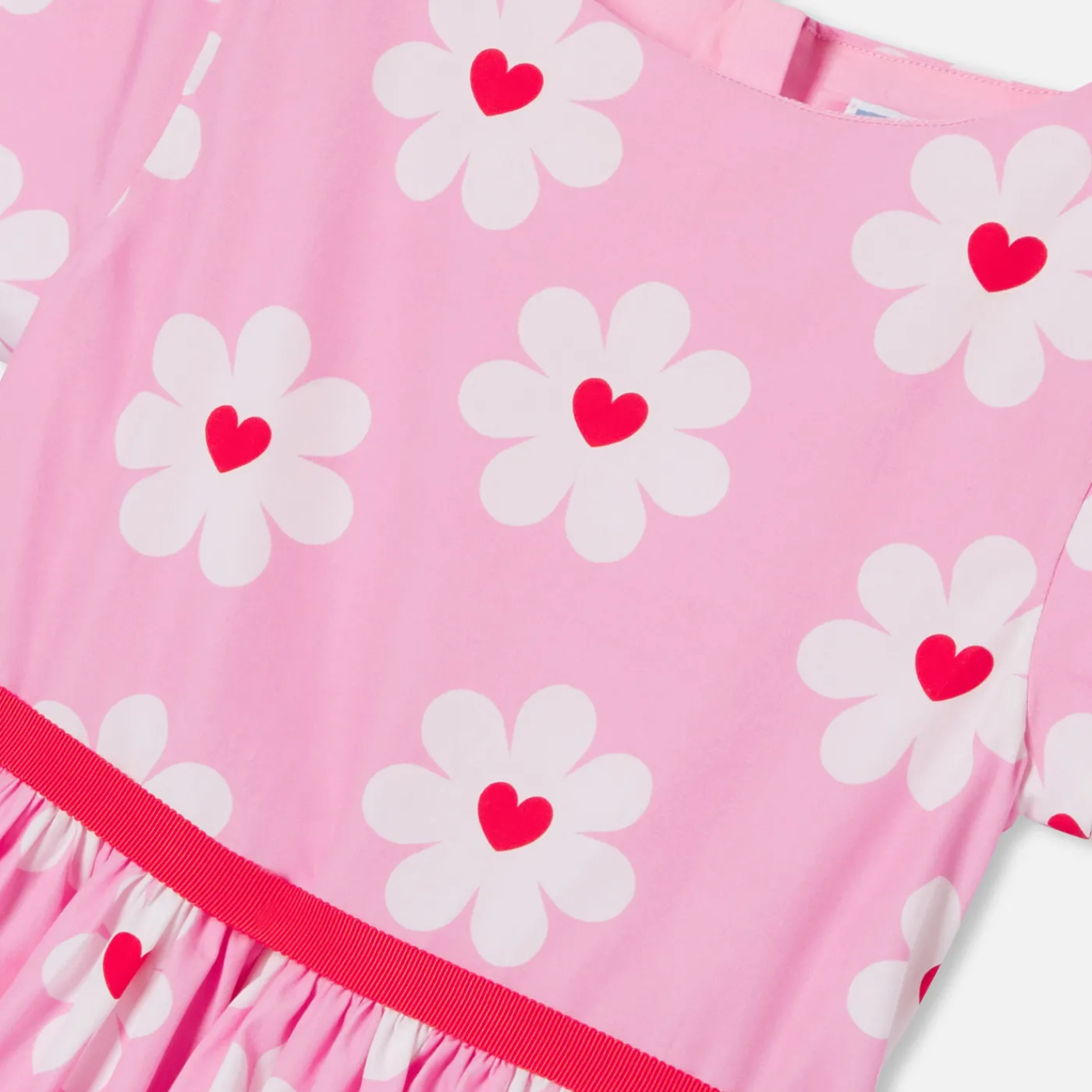 Dresses And Skirts-Jacadi Girl poplin dress Pink/Multicolour