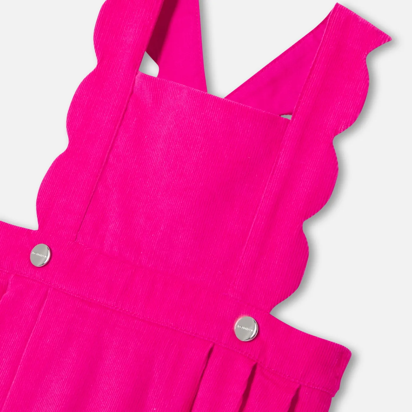 Dresses-Jacadi Baby girl velvet pinafore dress Raspberry