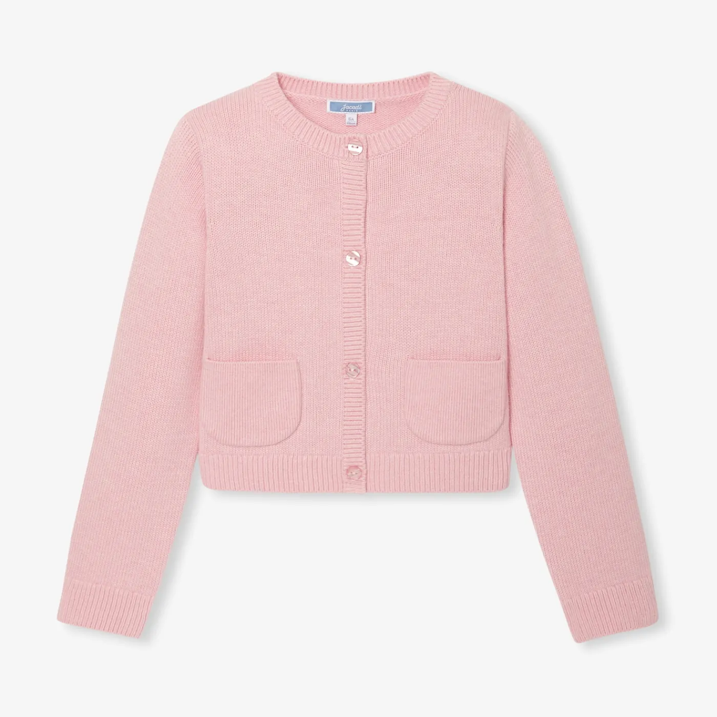 Cardigans, Sweaters And Sweatshirts-Jacadi Girl cardigan Heather Pink