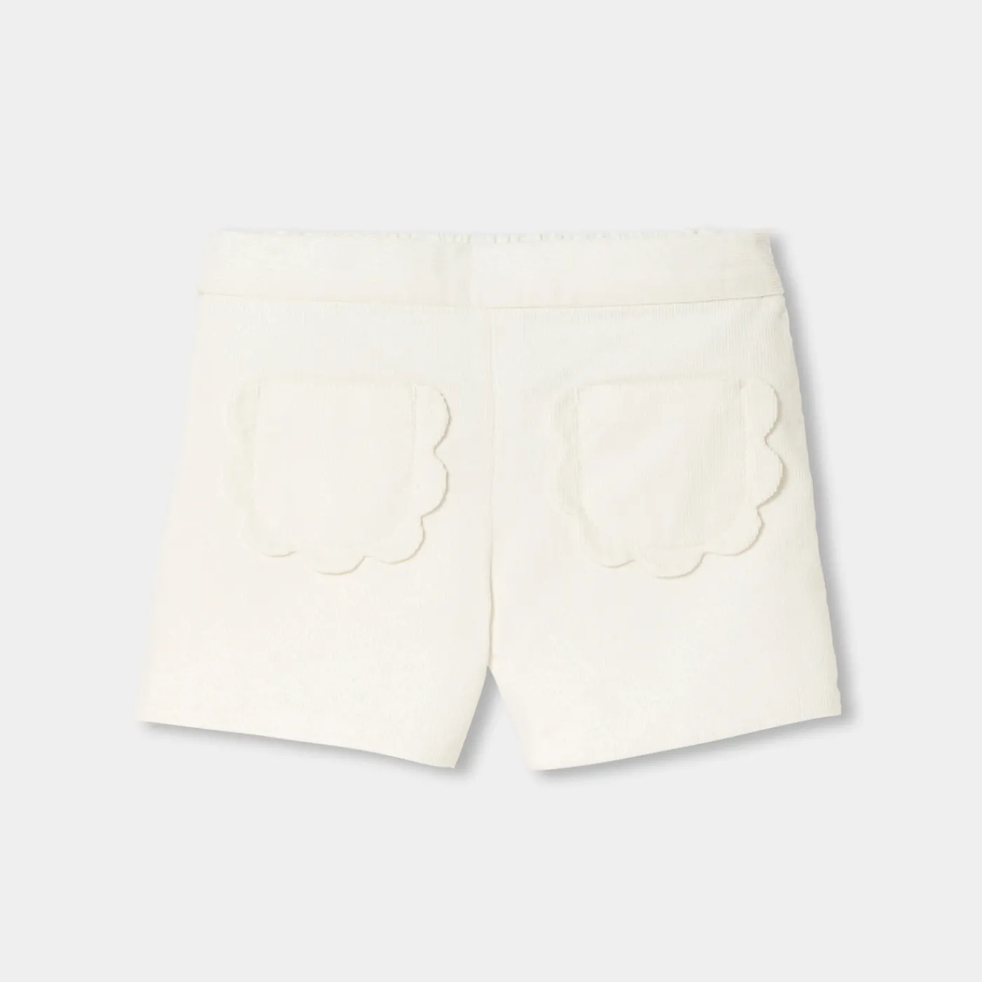 Pants And Shorts-Jacadi Baby girl shorts in milleraies velvet Jacadi soft white