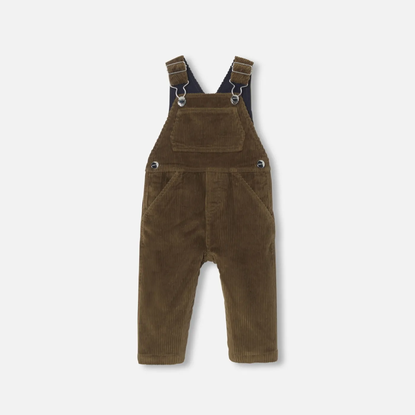 Bloomers, Overalls And Onesies-Jacadi Baby boy corduroy overalls Bronze