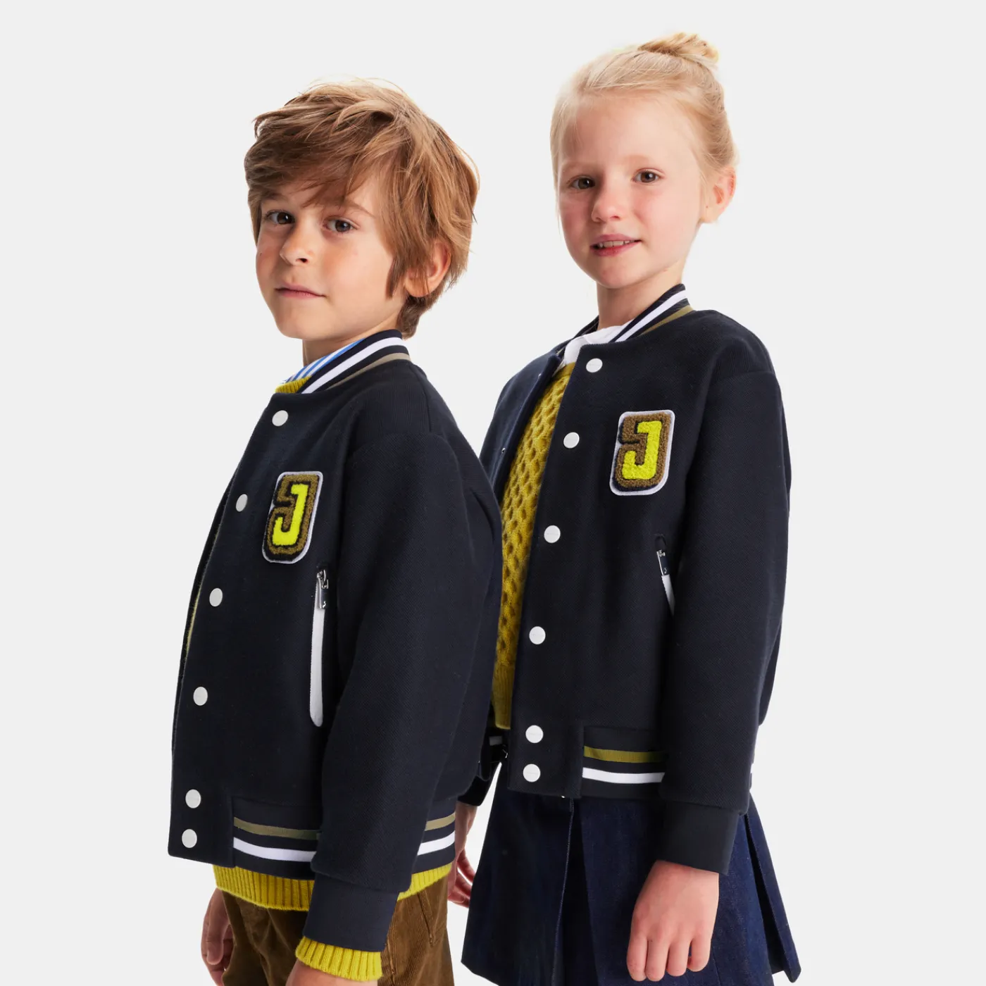 Sweaters, Sweatshirts And Cardigans|Cardigans, Sweaters And Sweatshirts-Jacadi Child Varsty jacket Jacadi Navy