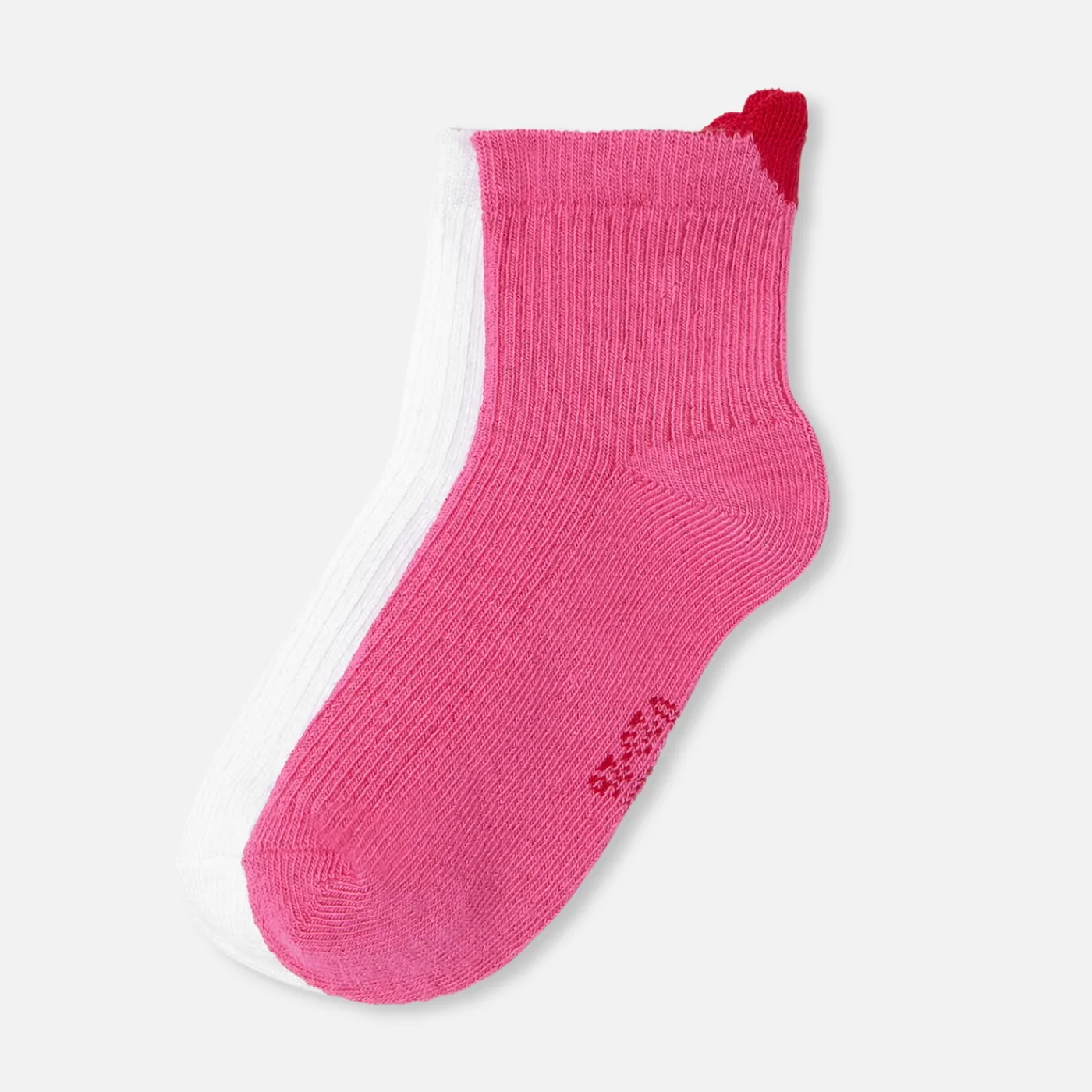 Tights, Socks And Booties|Accessories-Jacadi Girl pair of socks Pink/White