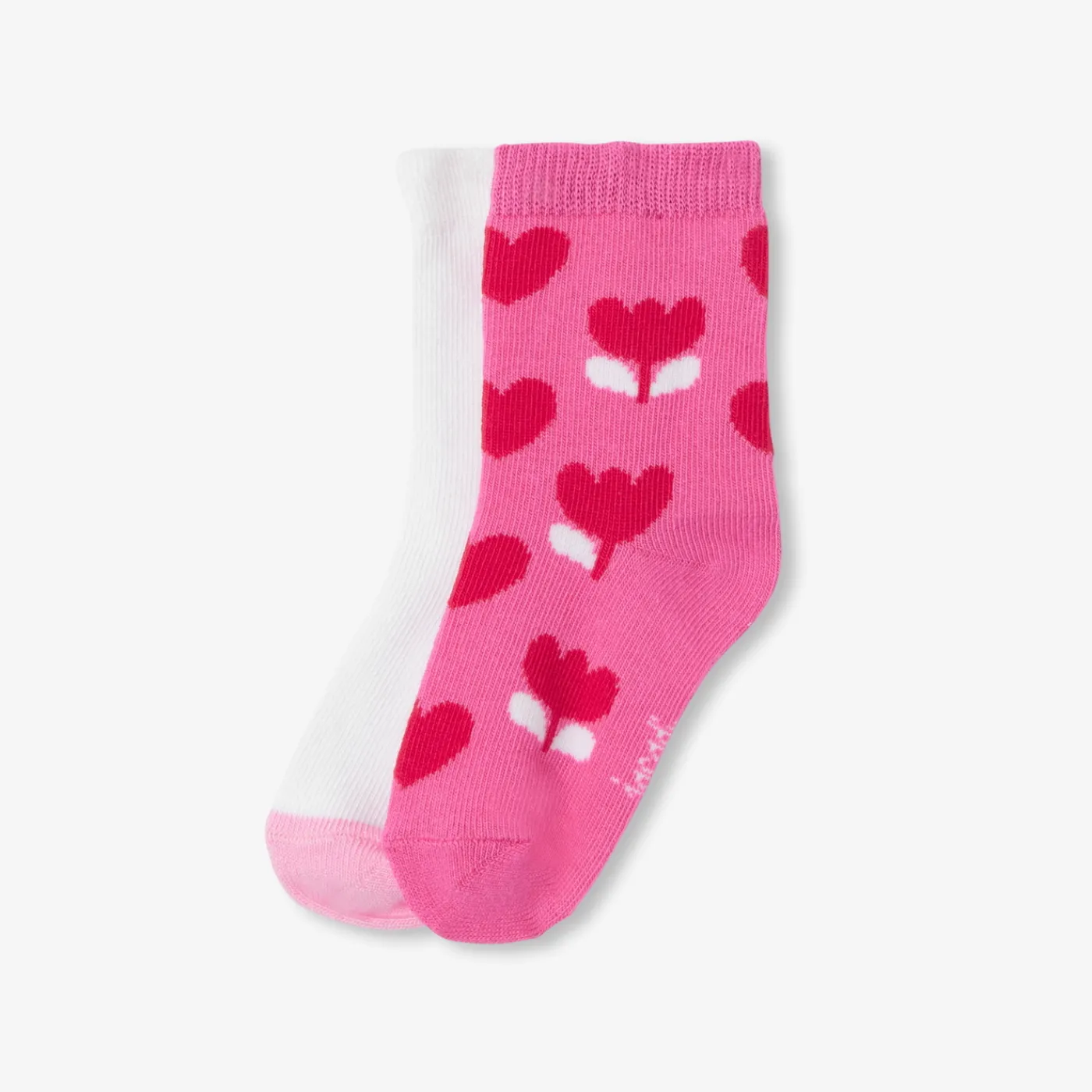 Tights, Socks And Booties|Accessories-Jacadi Baby girl duo of socks Pink/Multicolour