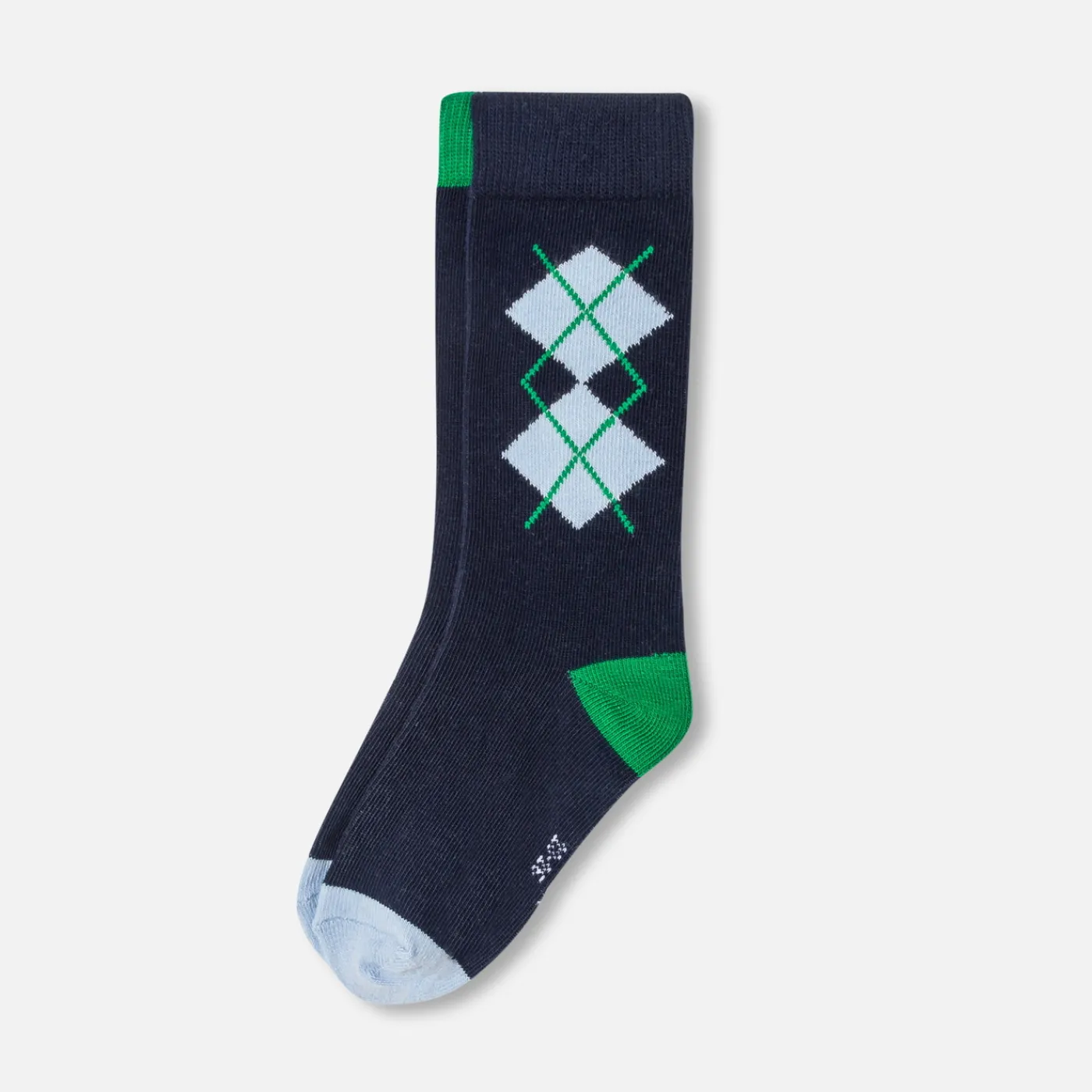 Socks And Booties|Accessories-Jacadi Boy duo of high socks Navy/Green