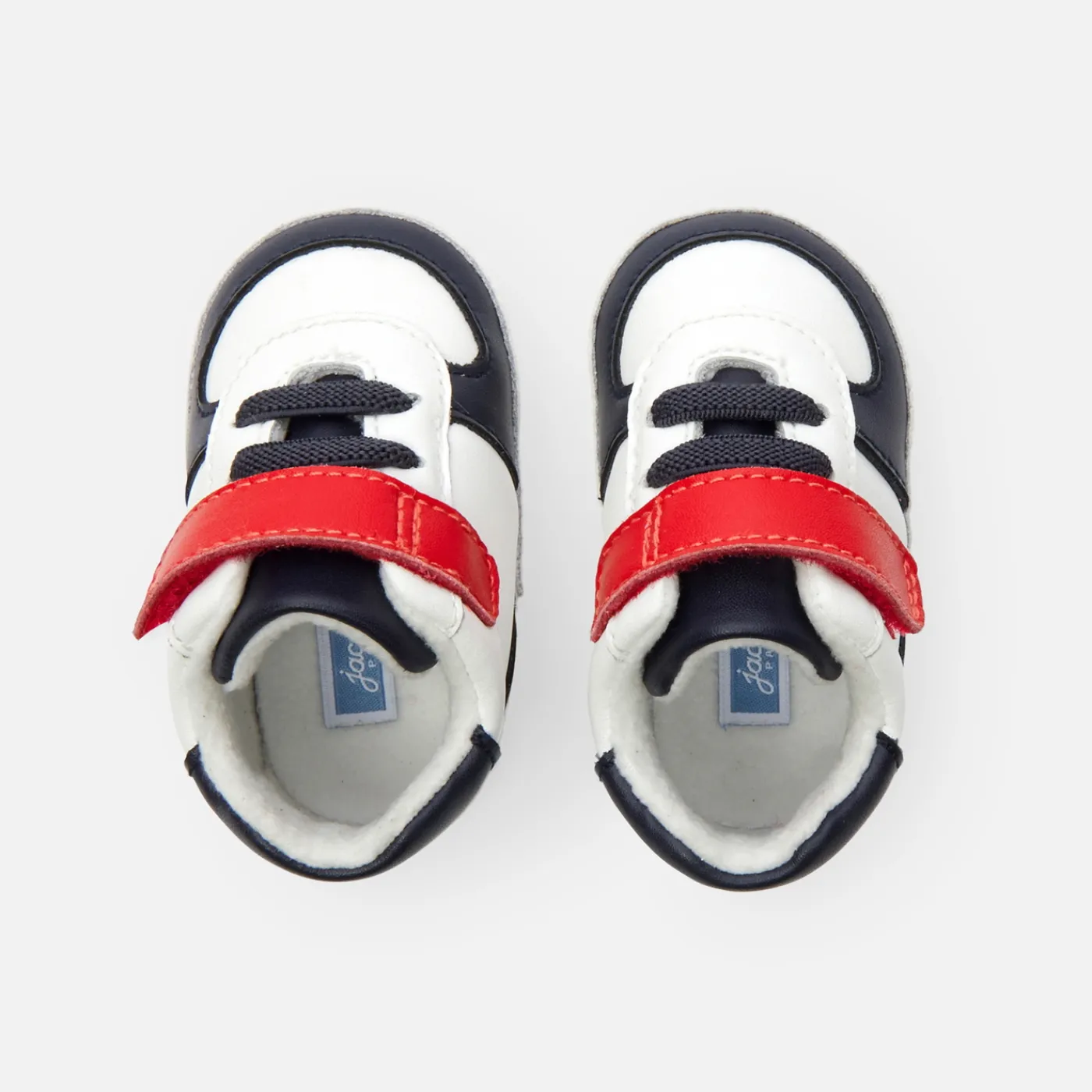Socks And Booties|Accessories-Jacadi Baby boy soft trainers Navy/White