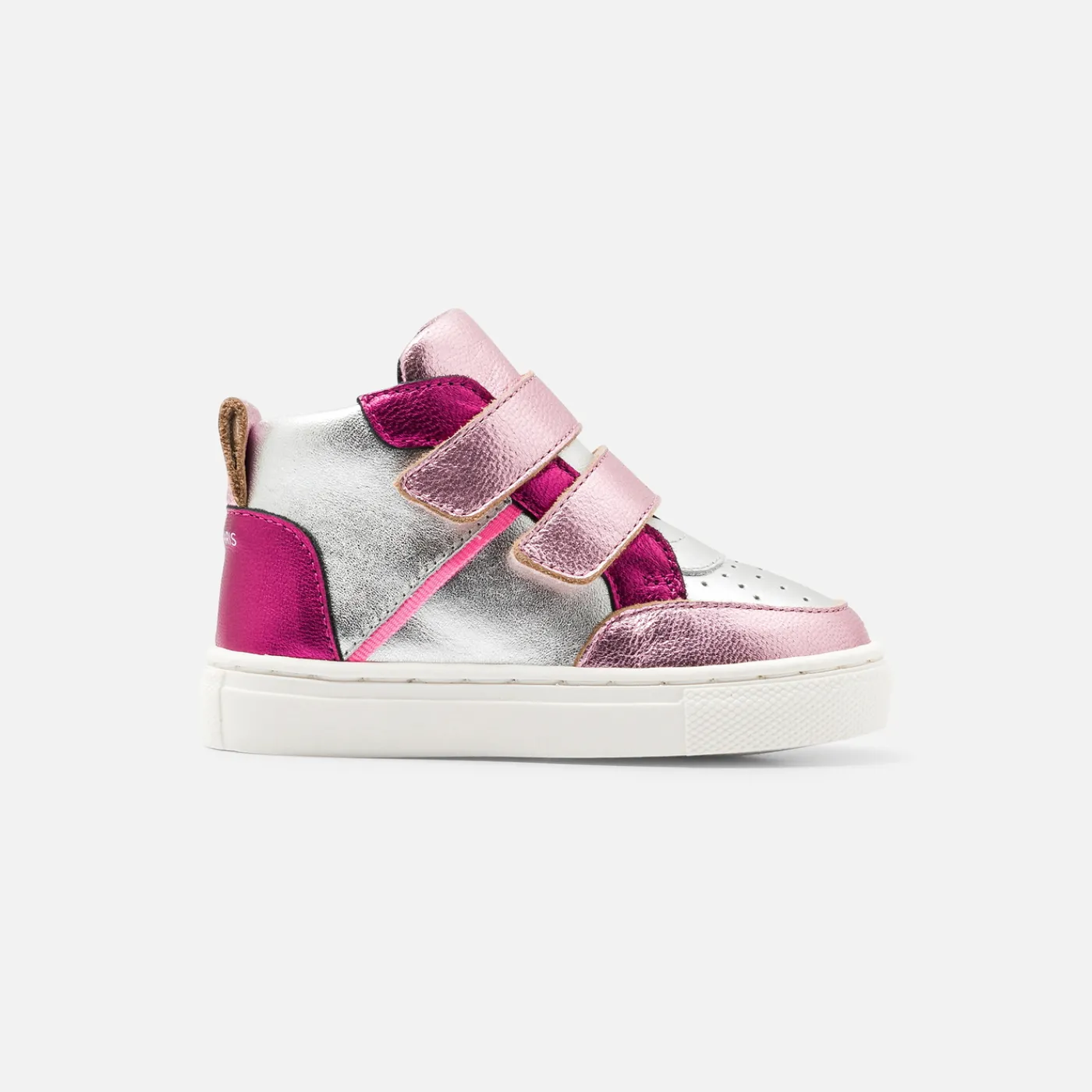 Sneakers-Jacadi Girl high-top sneakers Silver/multicolour