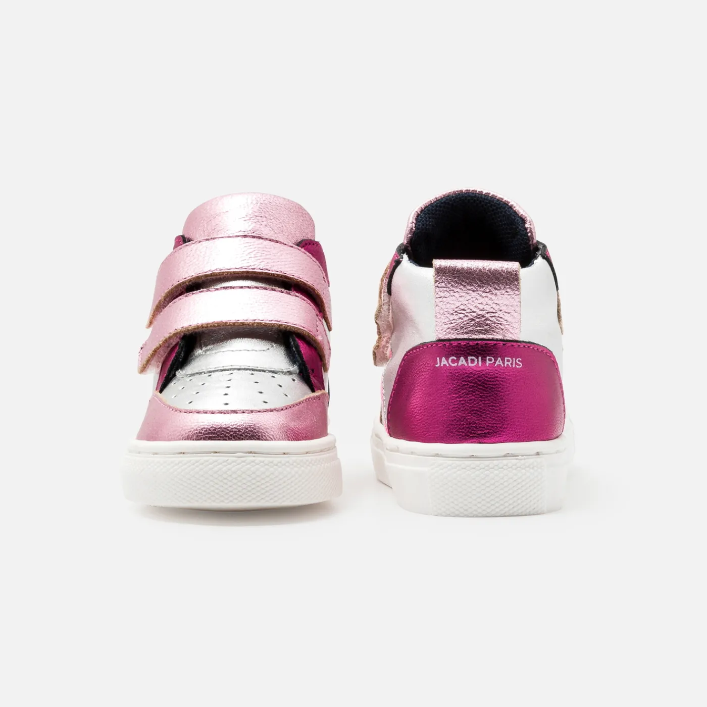 Sneakers-Jacadi Girl high-top sneakers Silver/multicolour