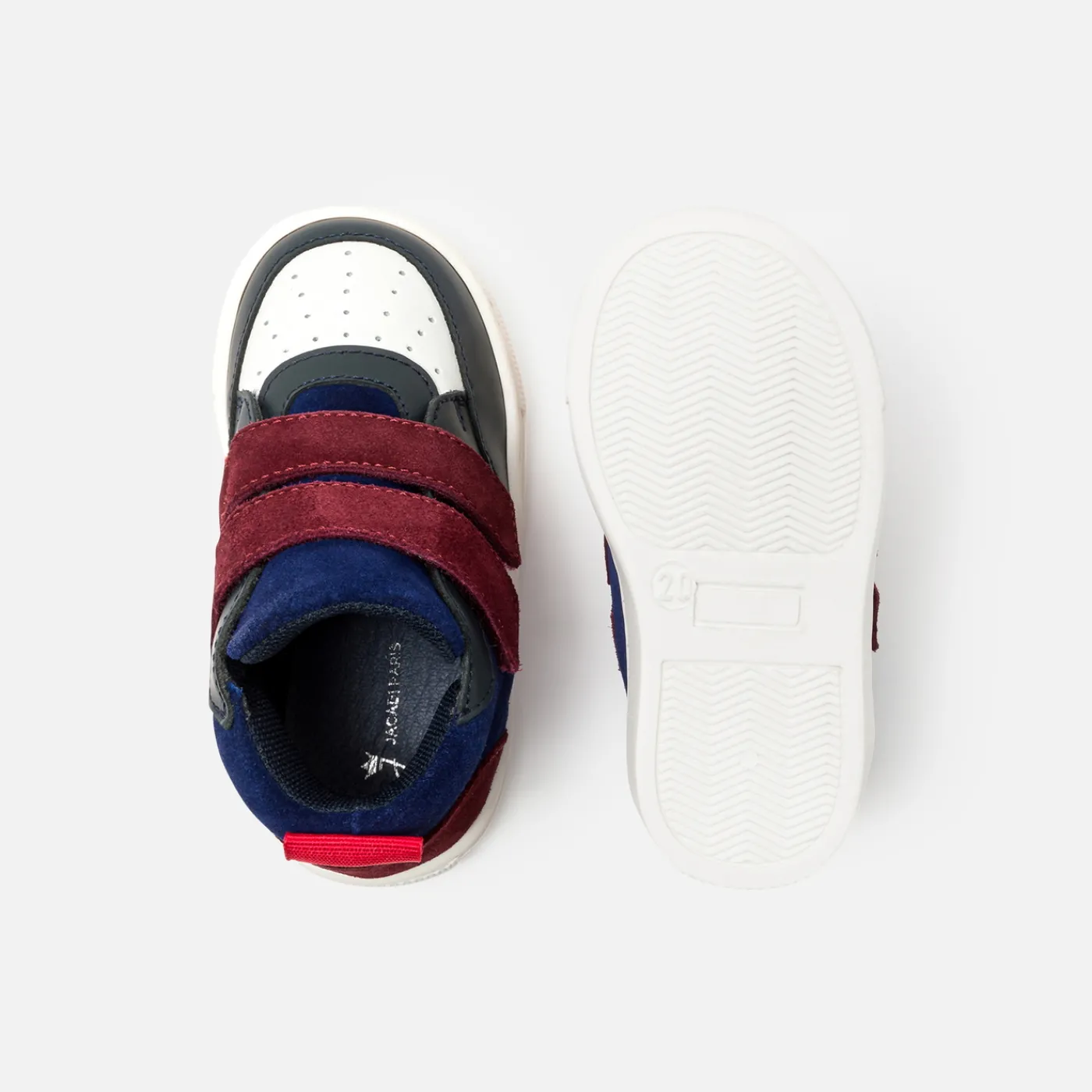 Sneakers-Jacadi Baby boy high-top sneakers Blue/Red