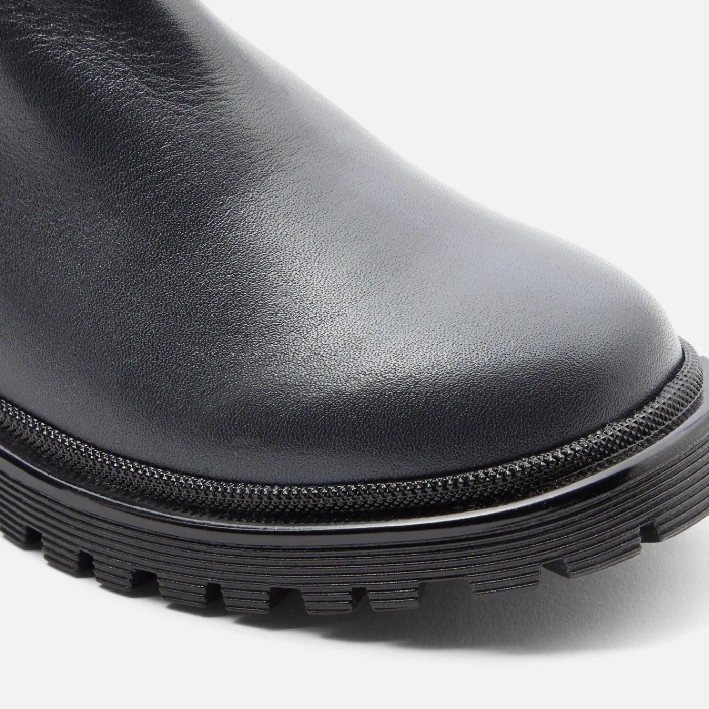 Ankle & Lined Boots-Jacadi Girl Chelsea boots in smooth leather Jacadi Navy