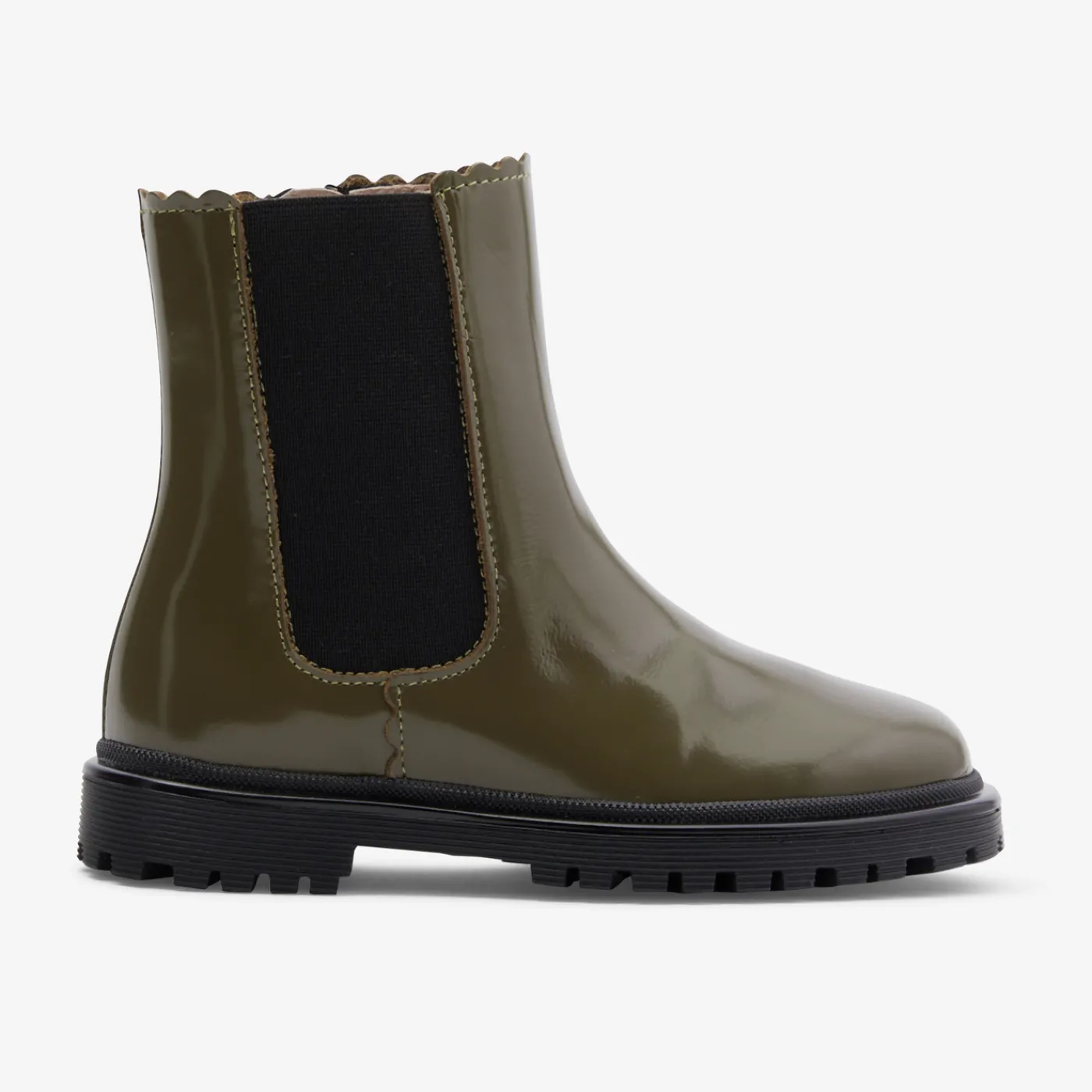 Ankle & Lined Boots-Jacadi Girl Chelsea boots in smooth leather Khaki