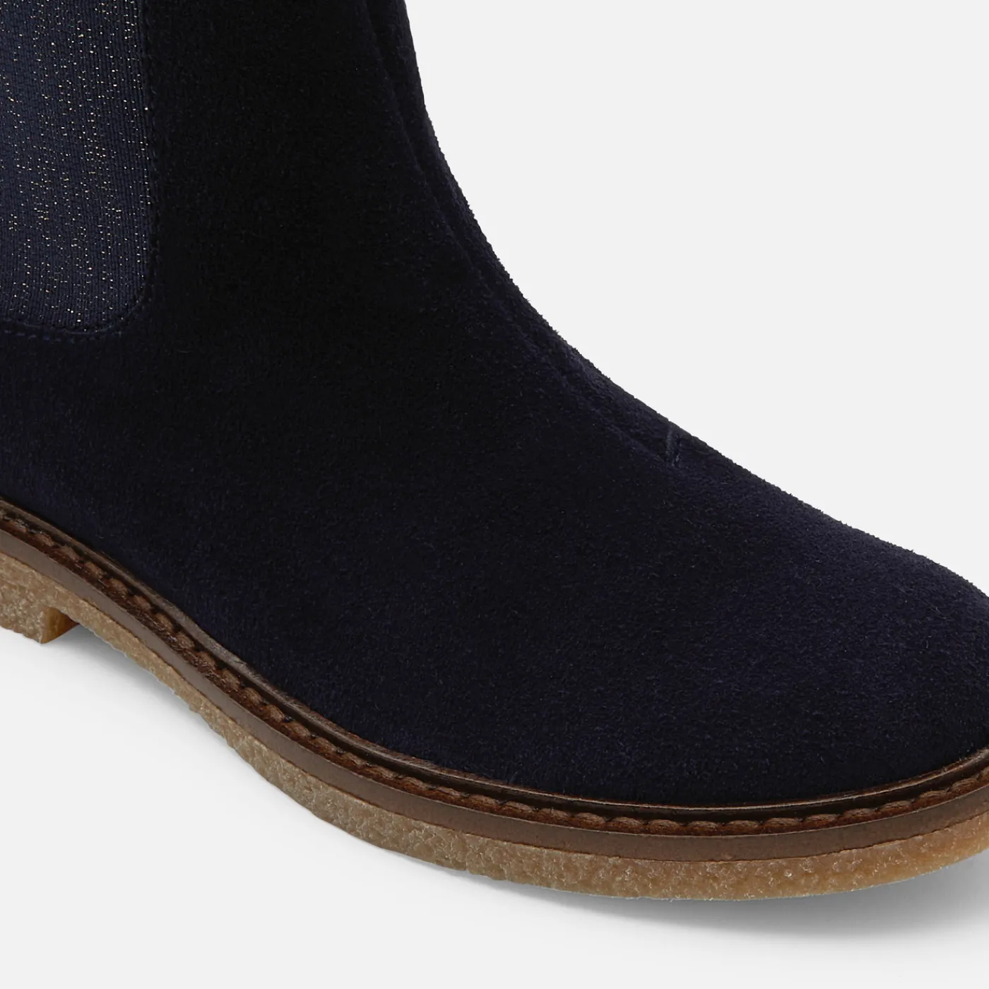 Ankle & Lined Boots-Jacadi Girl leather boots Jacadi Navy
