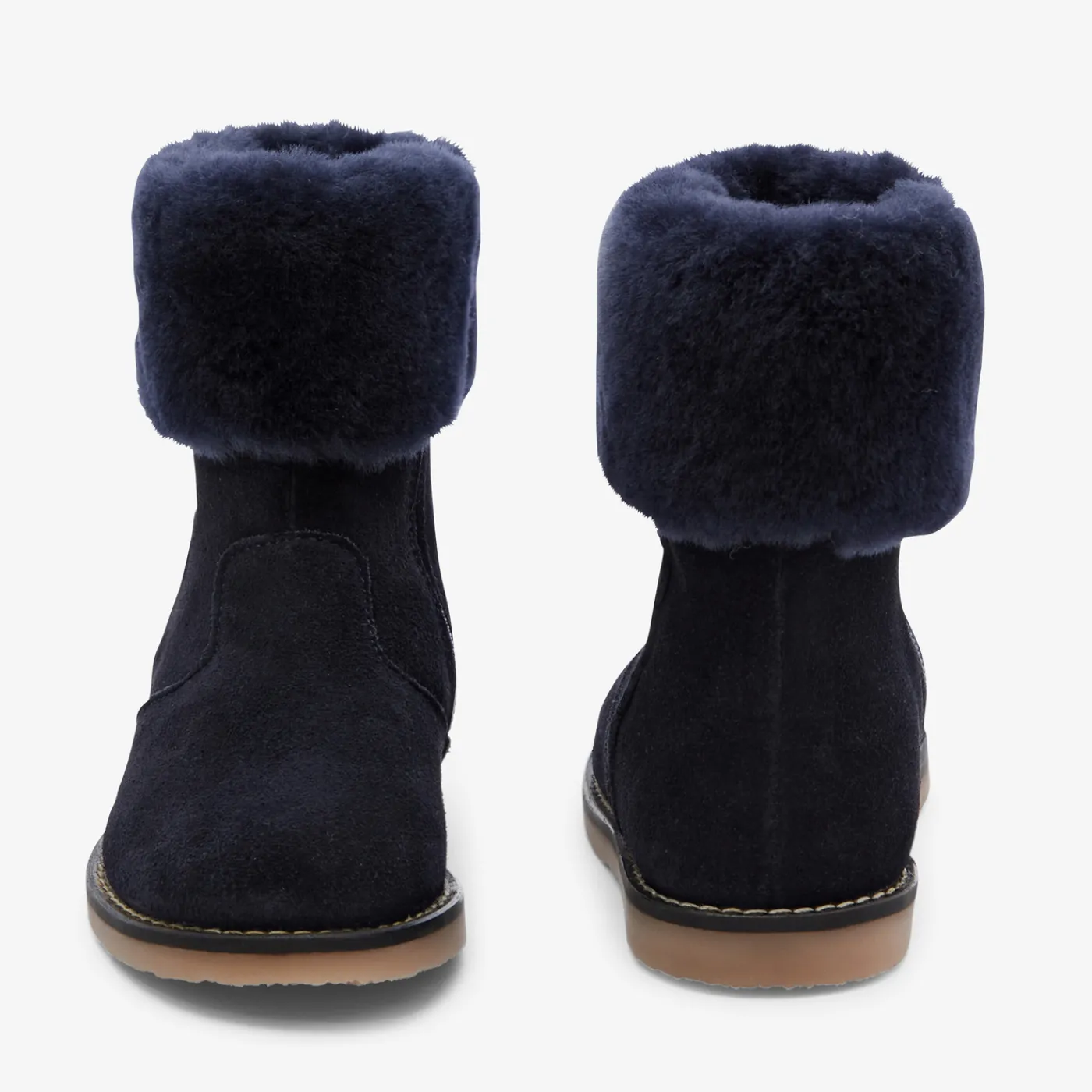 Ankle & Lined Boots-Jacadi Girl lined boots Jacadi Navy