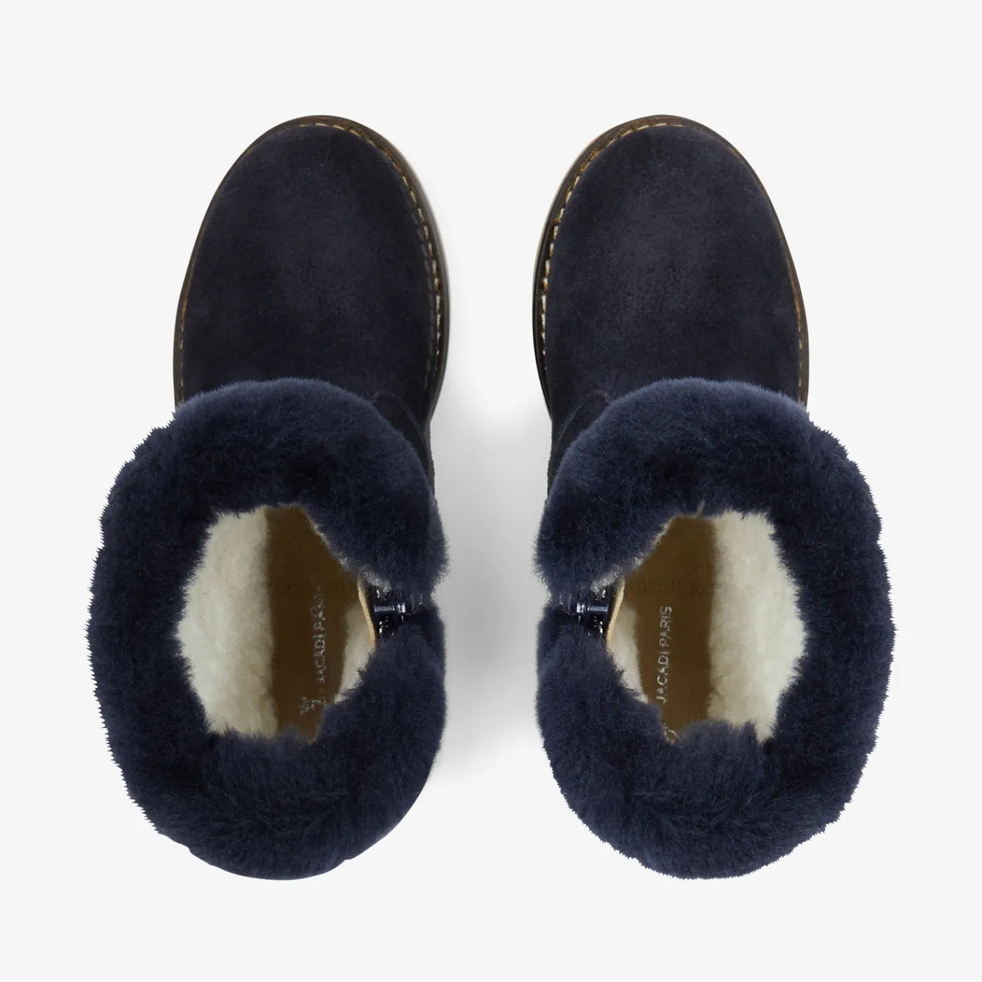 Ankle & Lined Boots-Jacadi Girl lined boots Jacadi Navy