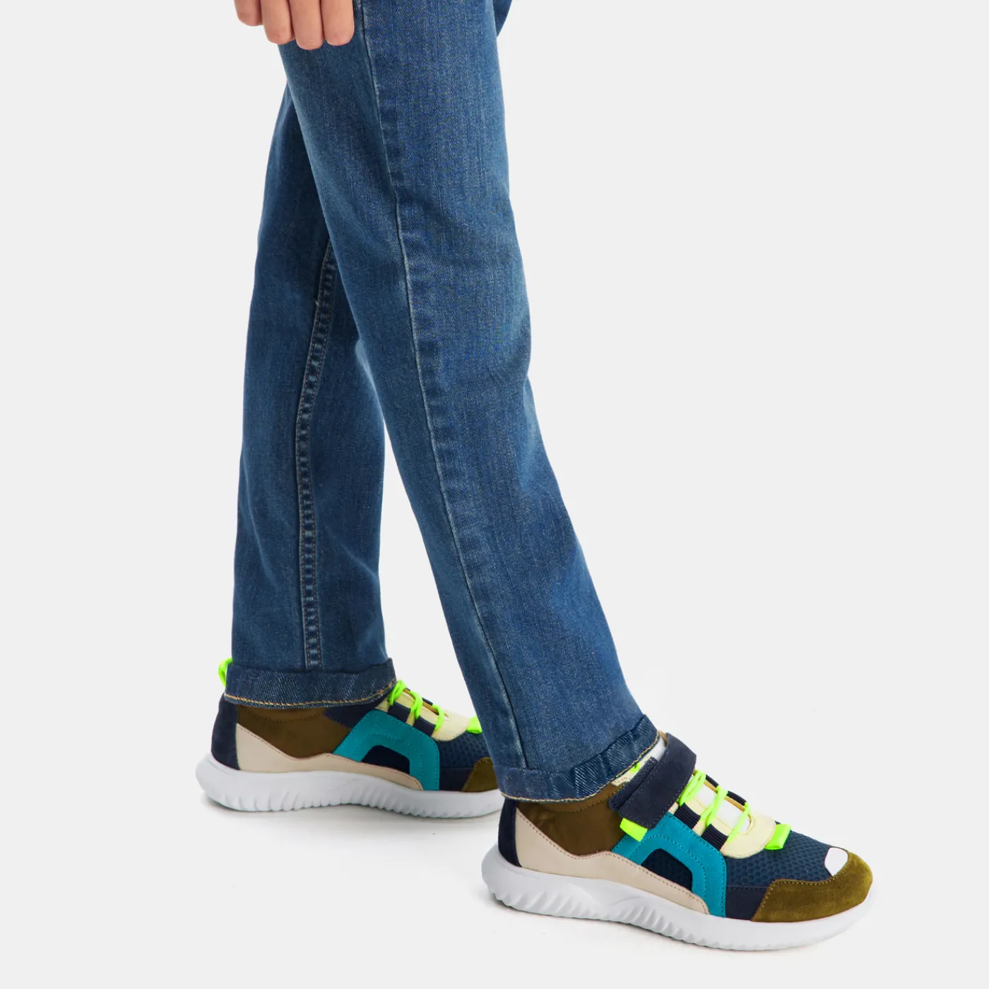 Sneakers-Jacadi Boy running sneakers Khaki